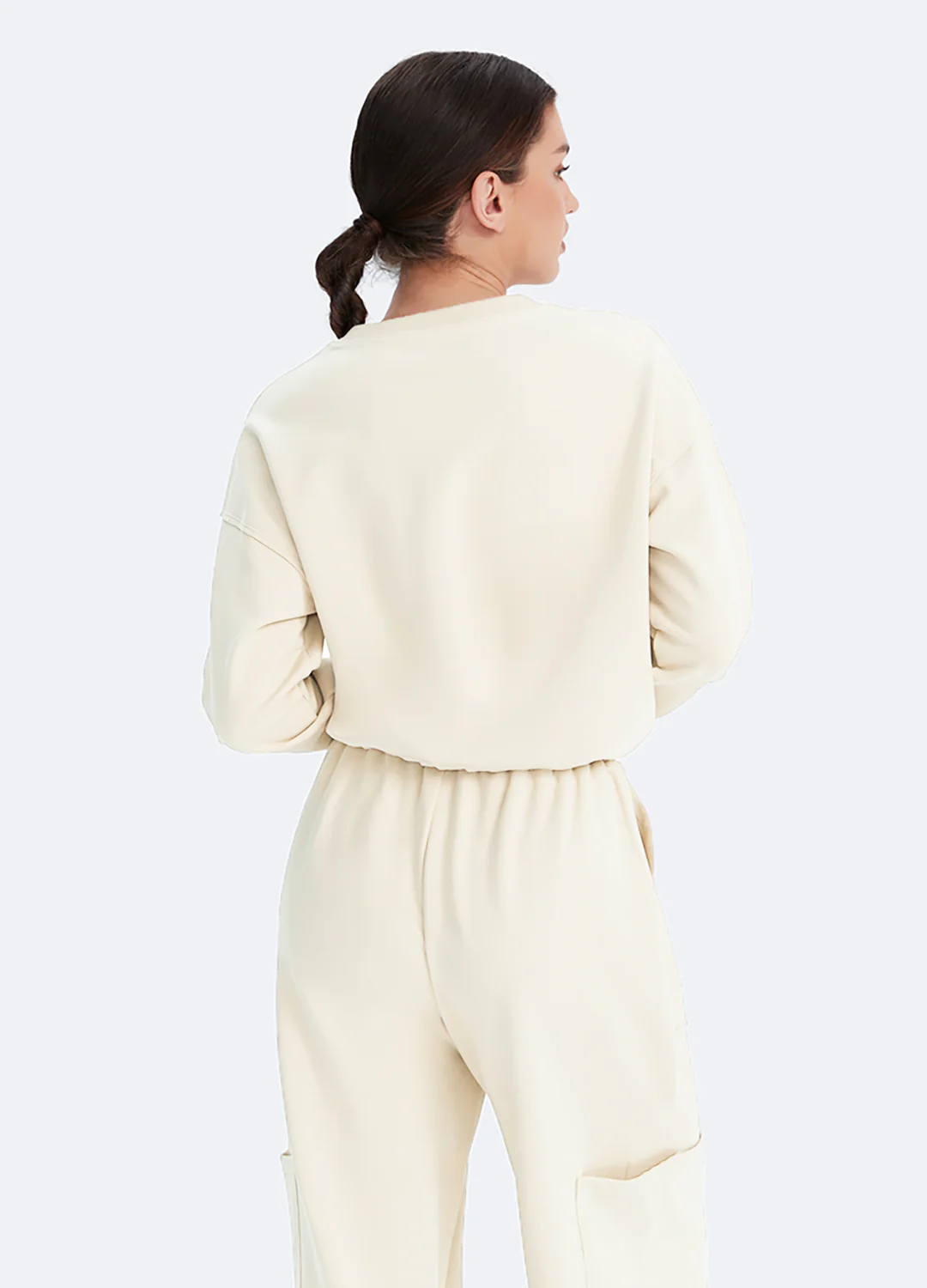 Cream Cozy Lounge Set for Women - Image 5