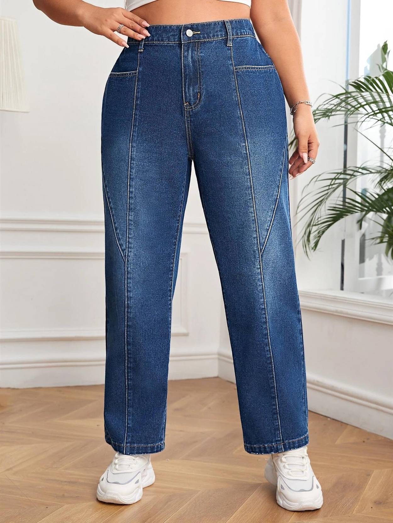 Curvy CLOSET  Women Regular Mid Rise Dark Blue Jeans