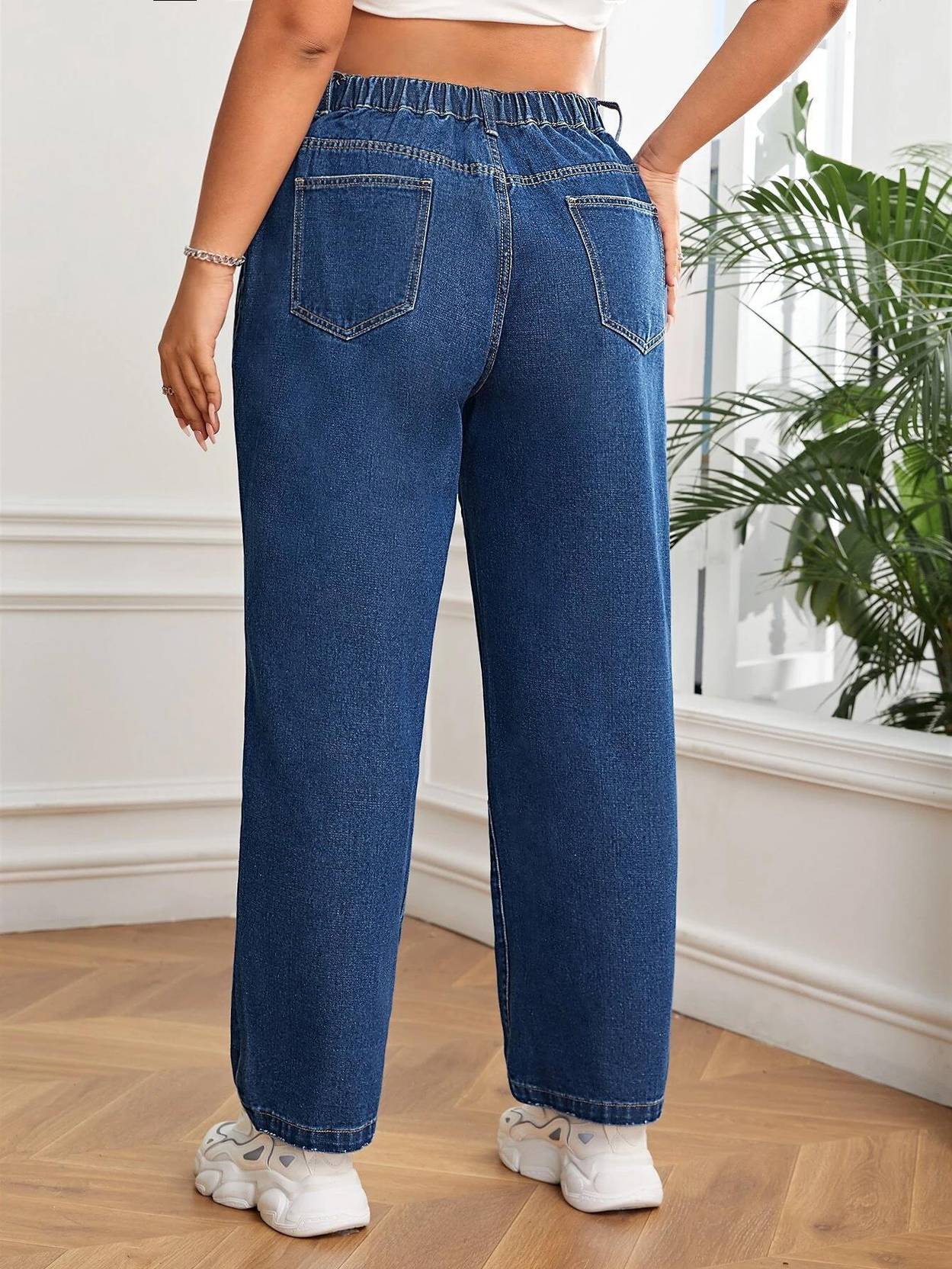 Curvy CLOSET  Women Regular Mid Rise Dark Blue Jeans - Image 2