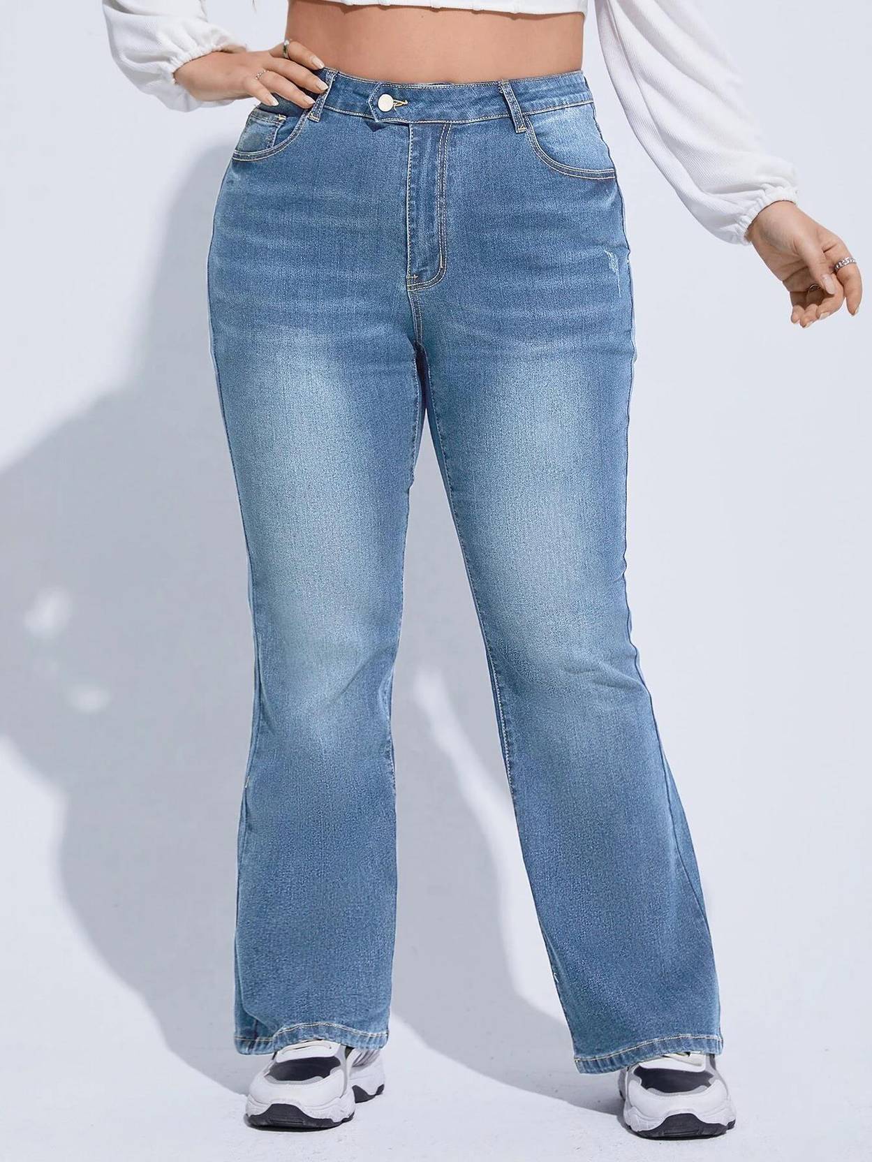 Curvy CLOSET  Women Regular Mid Rise Light Blue Jeans
