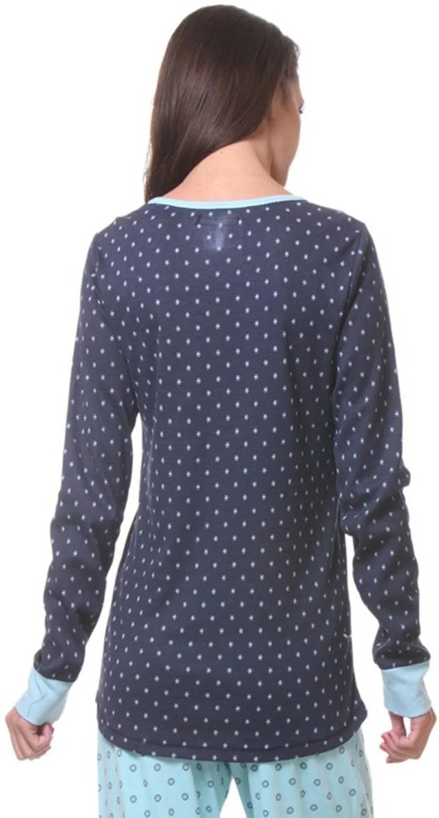 KOTTY Casual Regular Sleeves Printed Women Blue Top