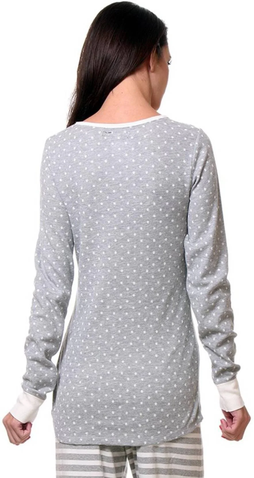 KOTTY  Casual Regular Sleeves Printed Women Grey Top - Image 4