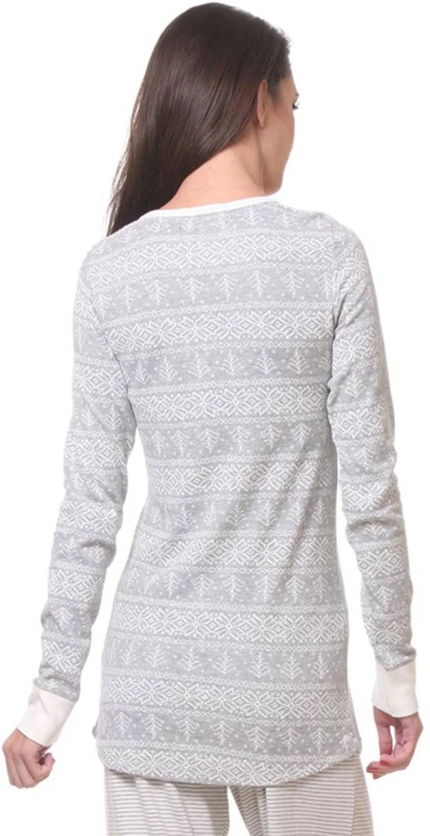 KOTTY  Casual Regular Sleeves Printed Women Grey Top - Image 4