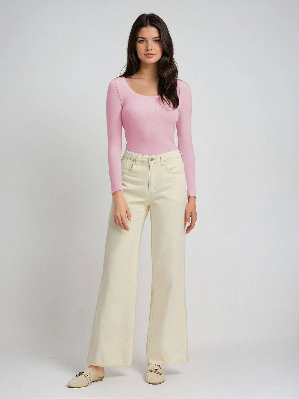 KOTTY Casual Regular Sleeves Solid Women Pink Top - Image 4