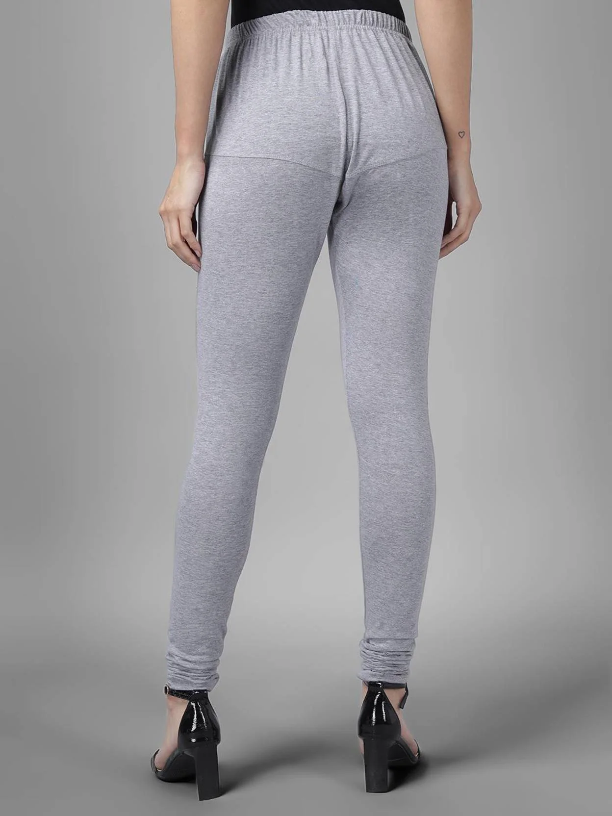 KOTTY Color Block Women Silver Tights - Image 4