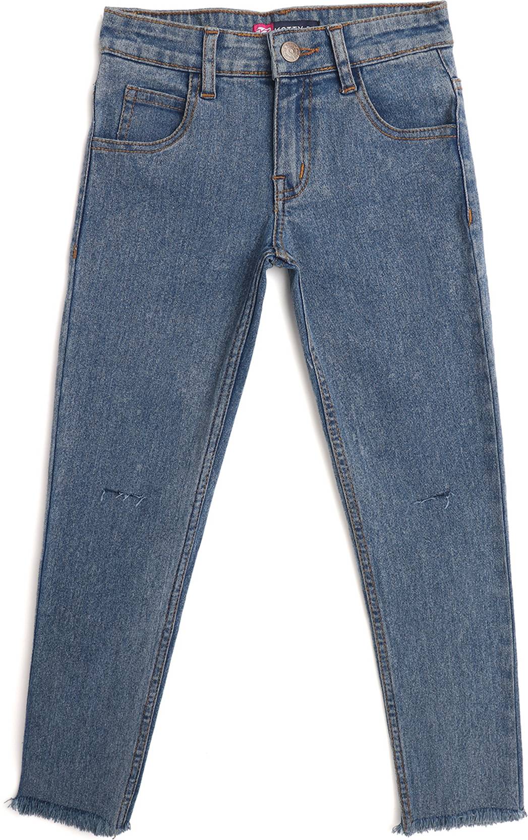 KOTTY Girls Regular Mid Rise Light Blue Jeans
