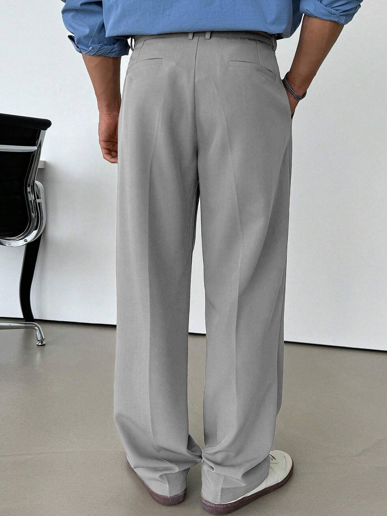 KOTTY  Men Relaxed Grey Viscose Rayon Trousers - Image 4