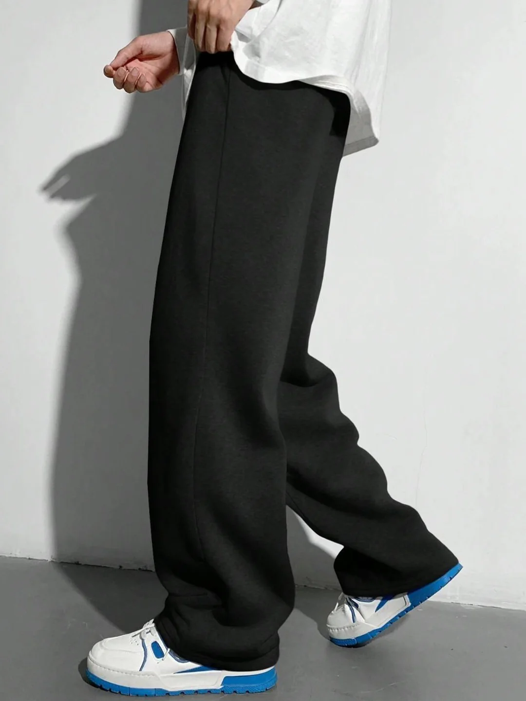 KOTTY Men‚Äôs Black Relaxed Fit Track Pants - Image 3