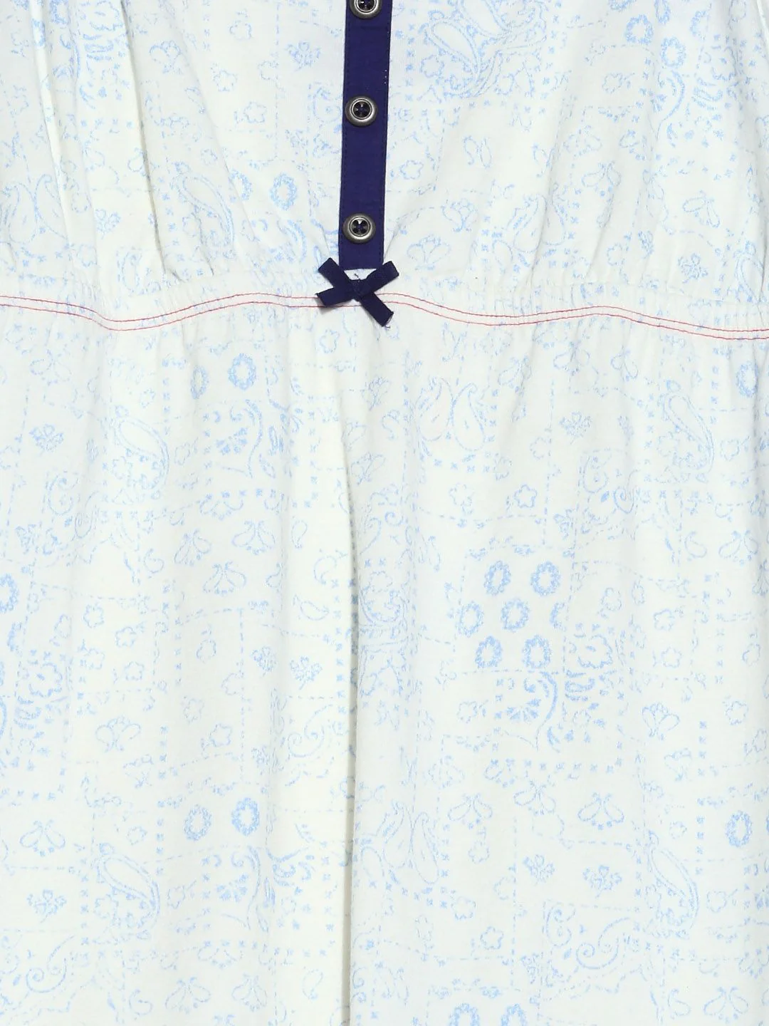 Kotty Off-White Printed Nightdress - Image 2
