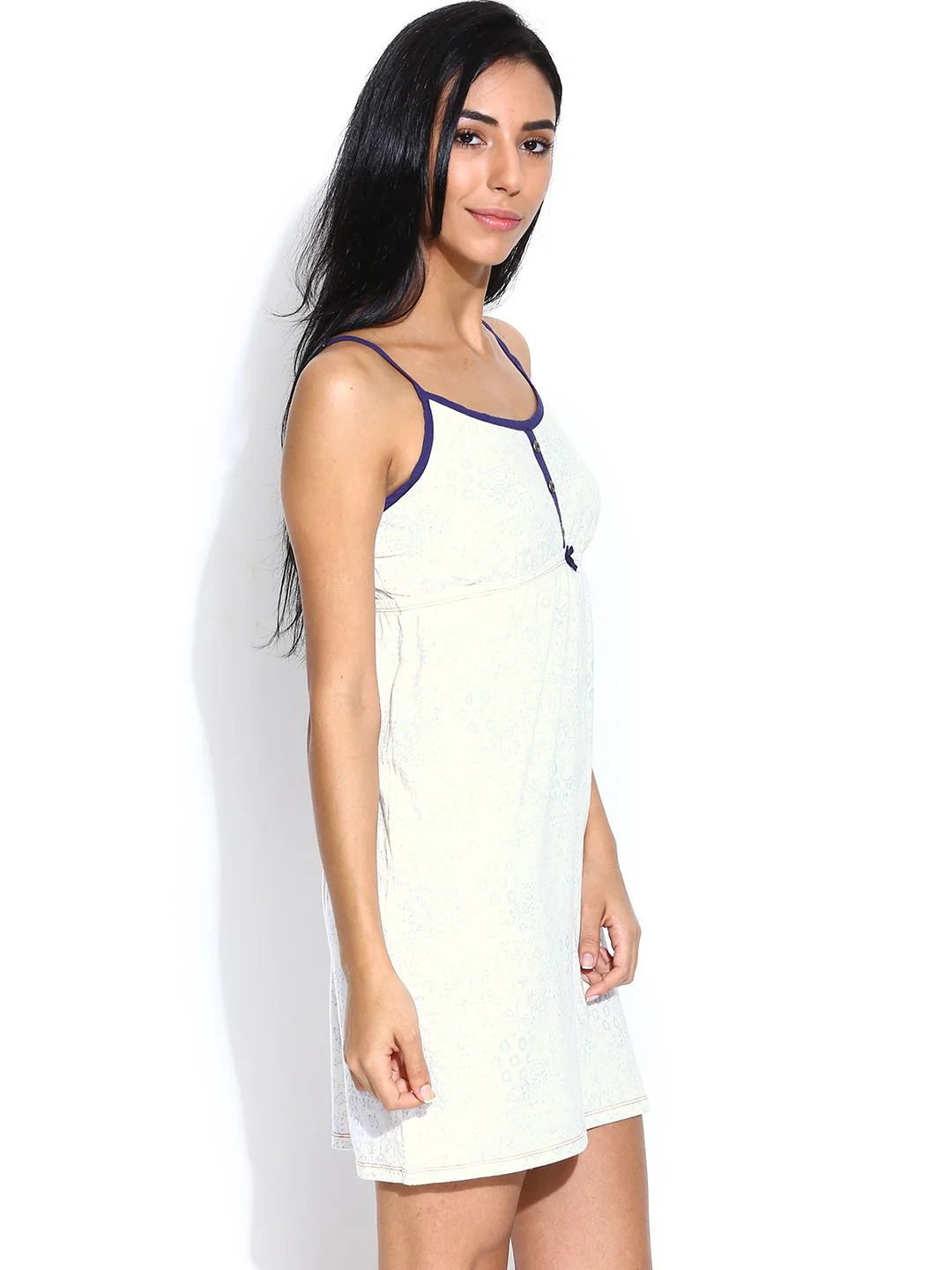Kotty Off-White Printed Nightdress - Image 4