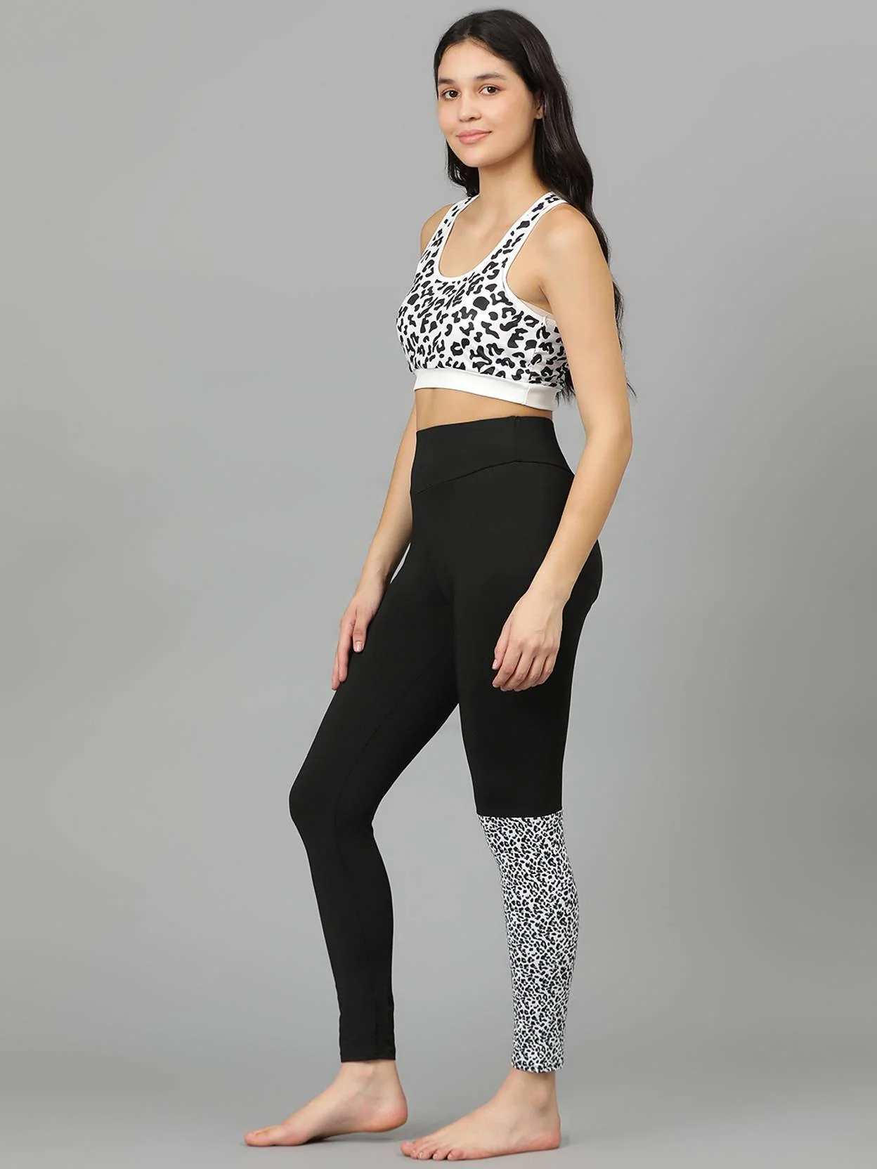 KOTTY Printed Women Black Tights - Image 3