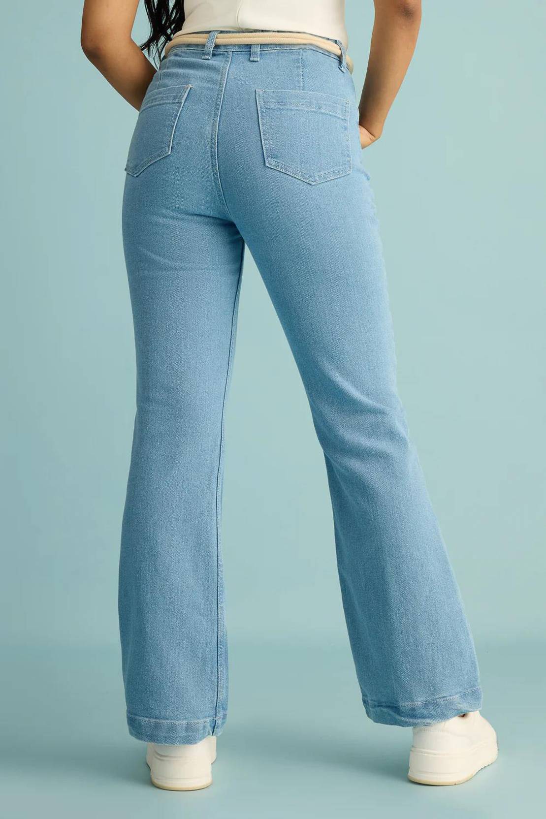 KOTTY Women Boot-Leg High Rise Light Blue Jeans - Image 2