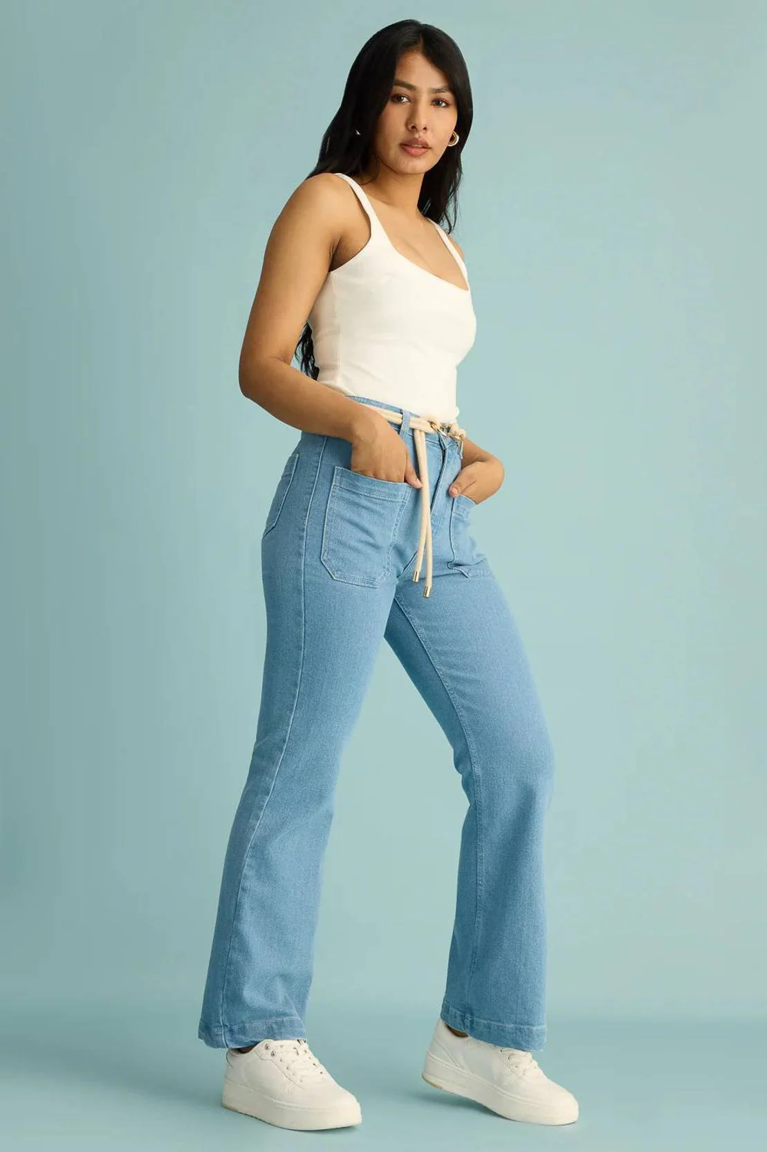 KOTTY Women Boot-Leg High Rise Light Blue Jeans - Image 3