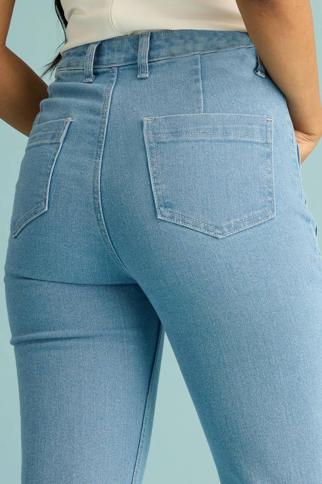 KOTTY Women Boot-Leg High Rise Light Blue Jeans - Image 5
