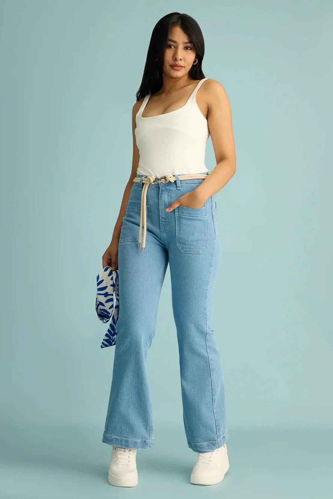 KOTTY Women Boot-Leg High Rise Light Blue Jeans - Image 7