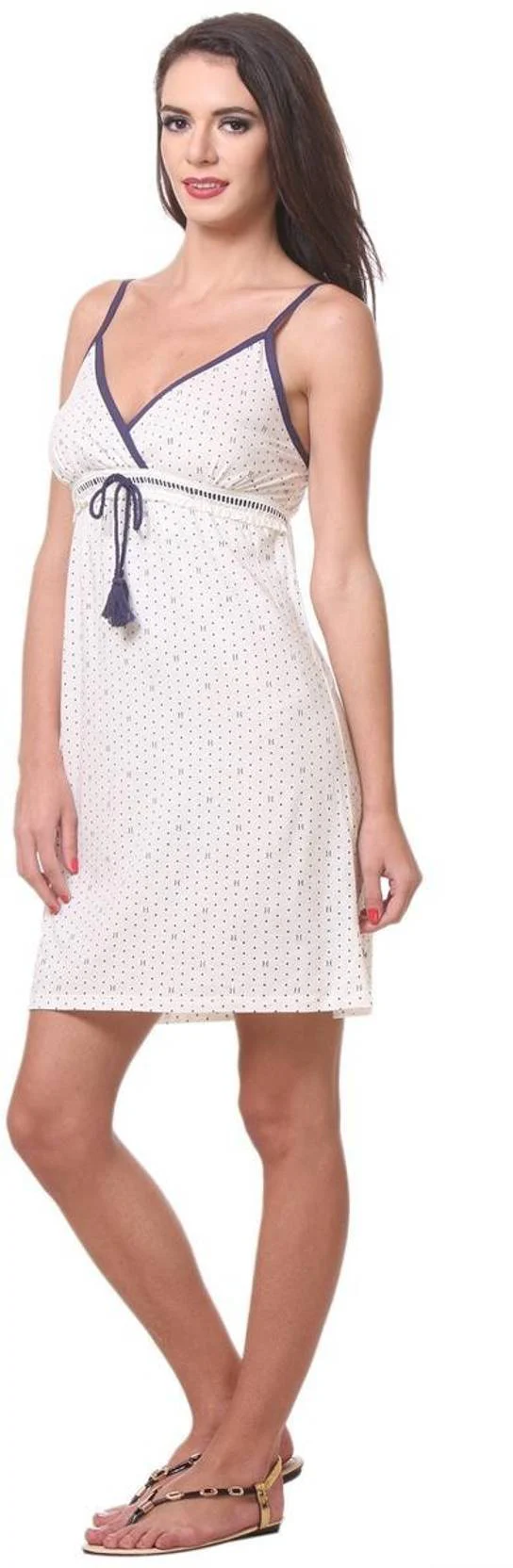 KOTTY  Women Chemise  (White) - Image 2