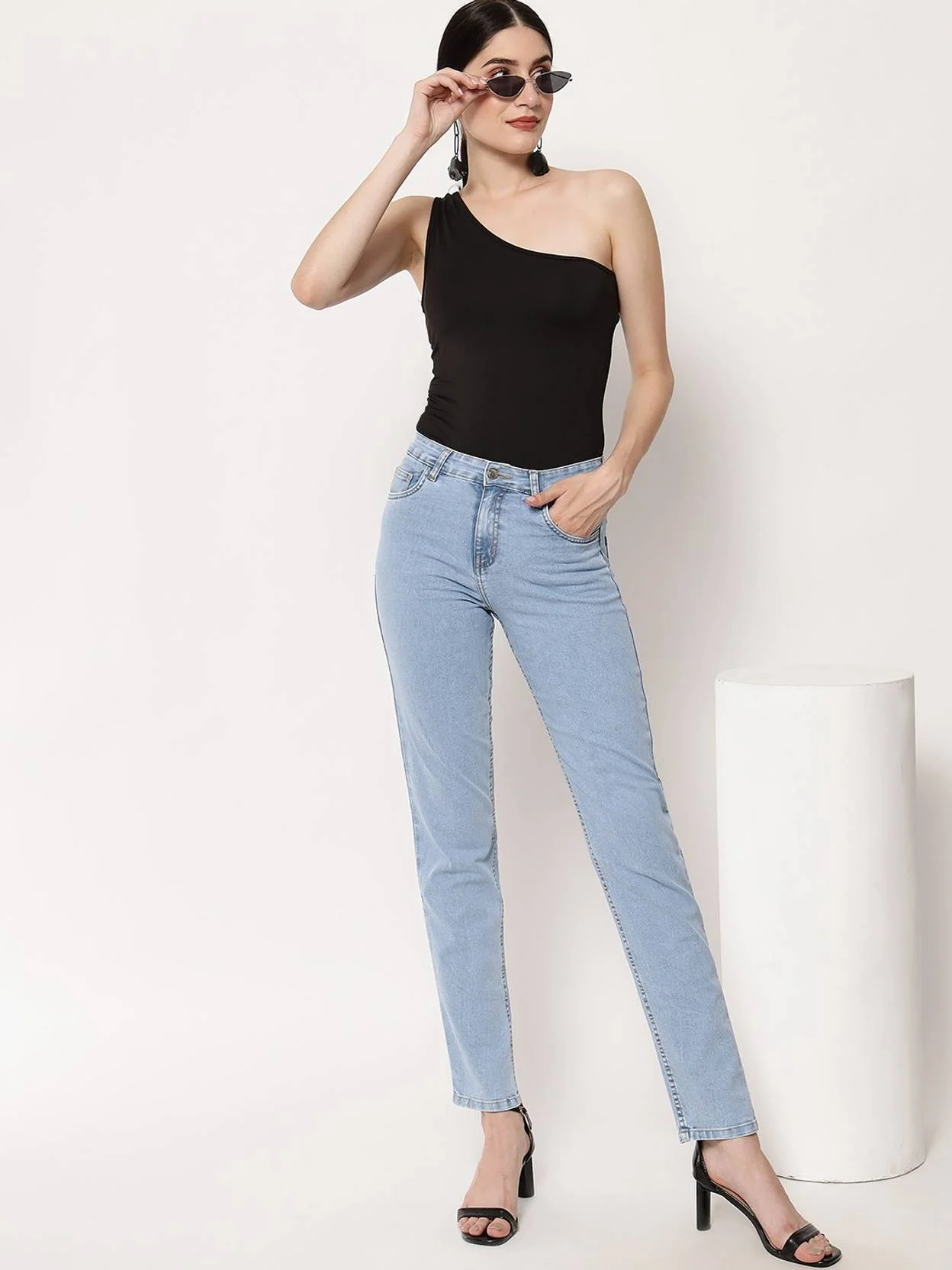 KOTTY  Women Regular High Rise Light Blue Jeans - Image 6