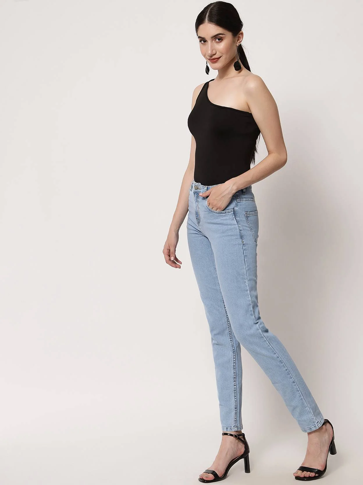 KOTTY Women Regular High Rise Light Blue Jeans - Image 5