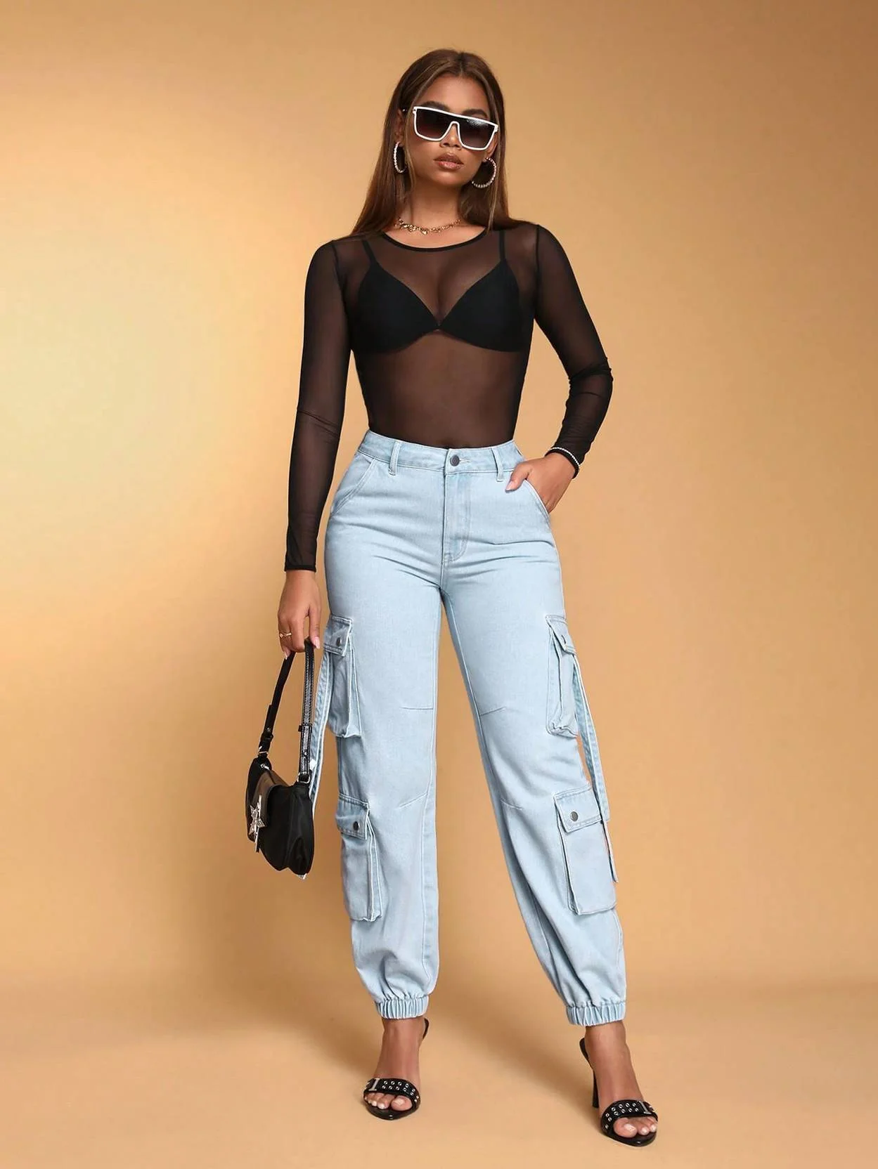 KOTTY  Women Regular High Rise Light Blue Jeans - Image 4