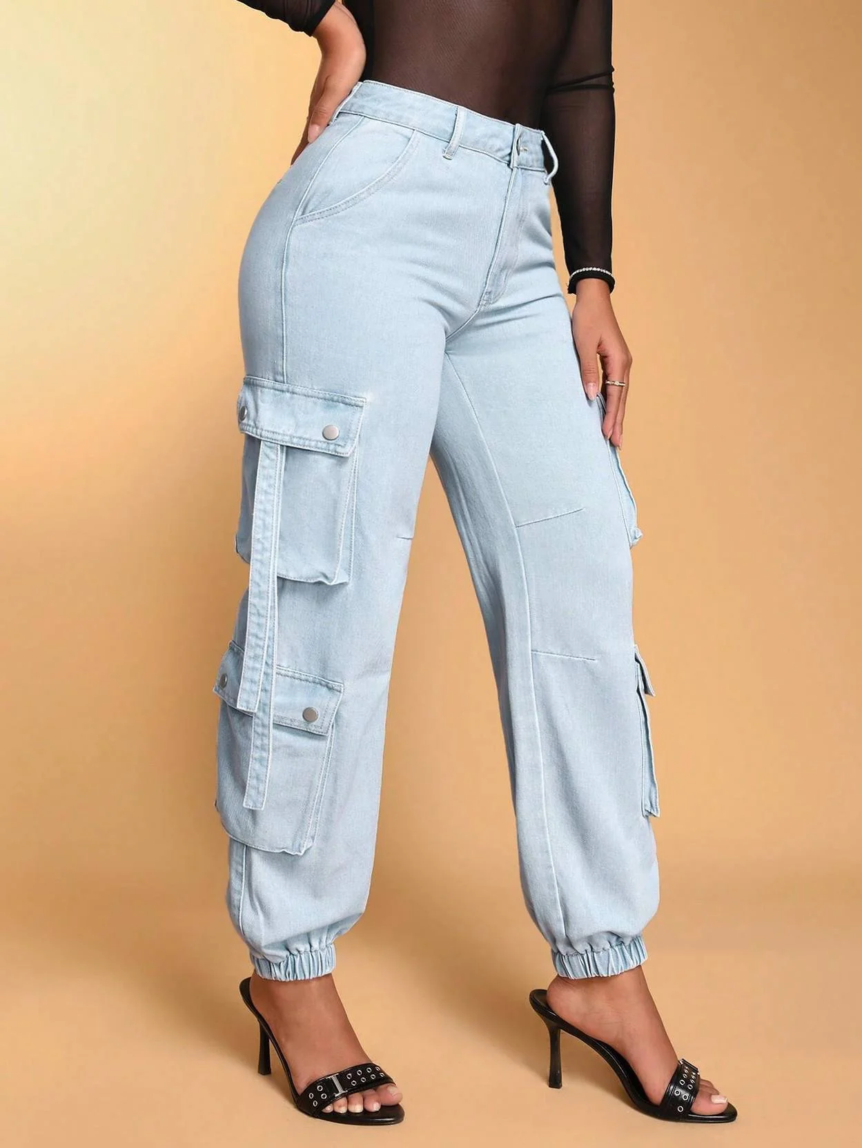 KOTTY  Women Regular High Rise Light Blue Jeans - Image 5