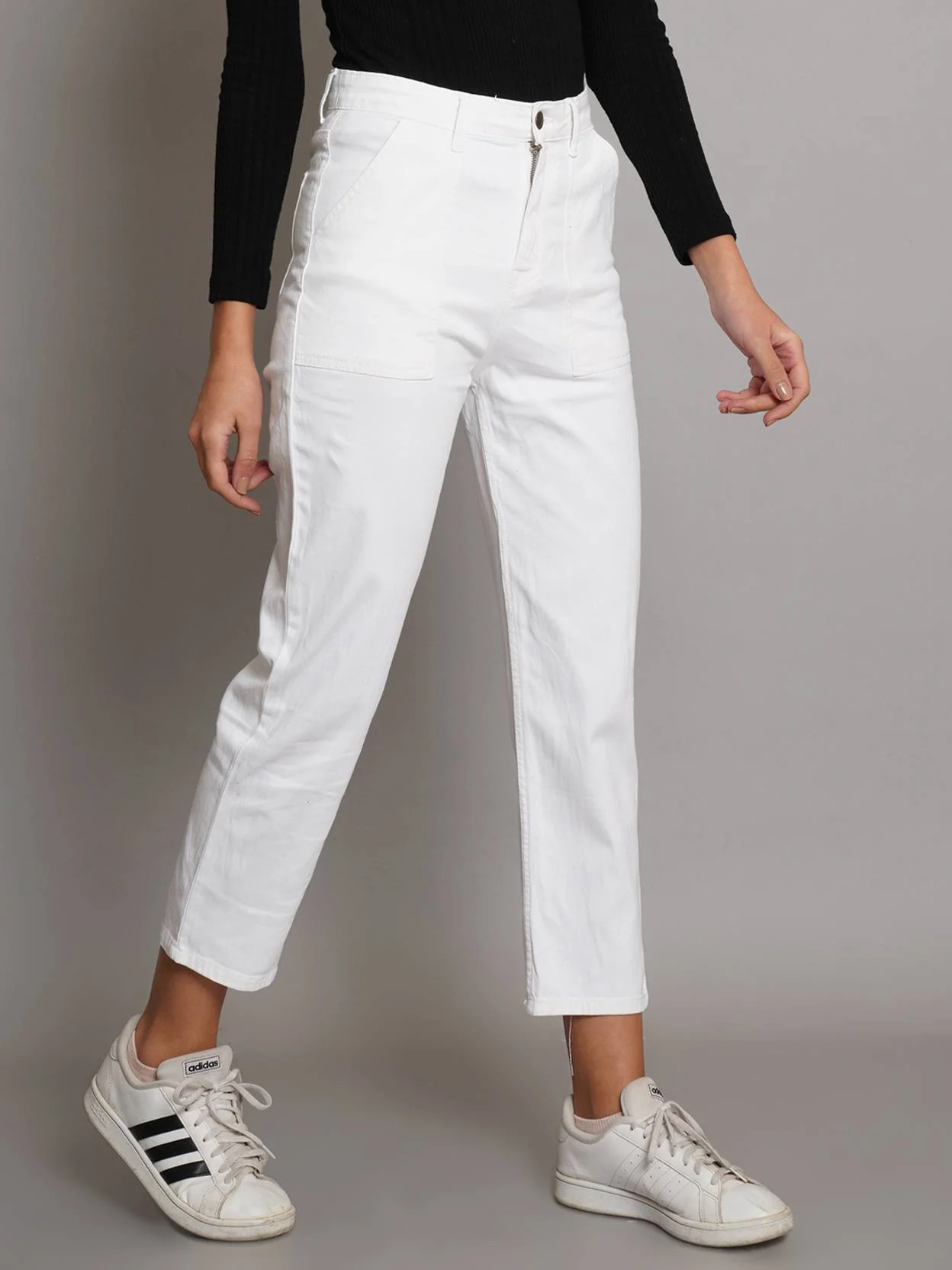 KOTTY Women Regular High Rise White Jeans - Image 2