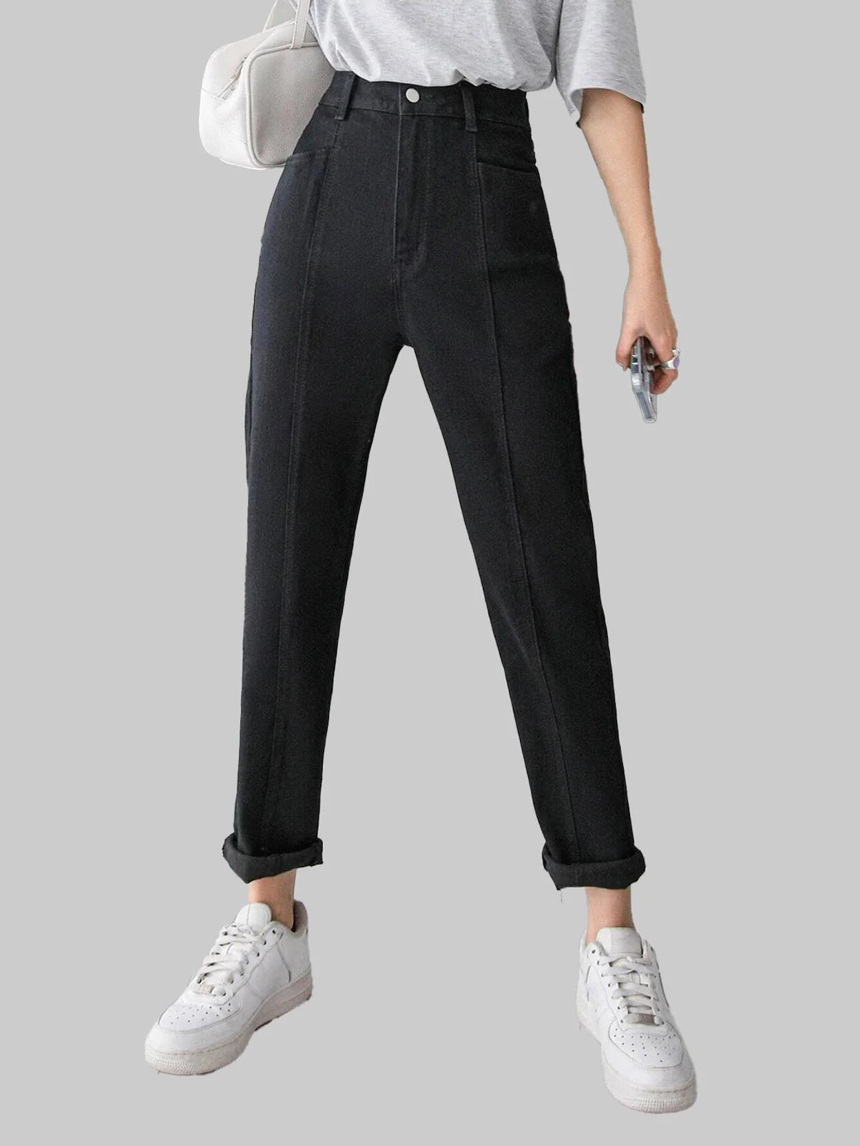 KOTTY Women Regular Mid Rise Black Jeans