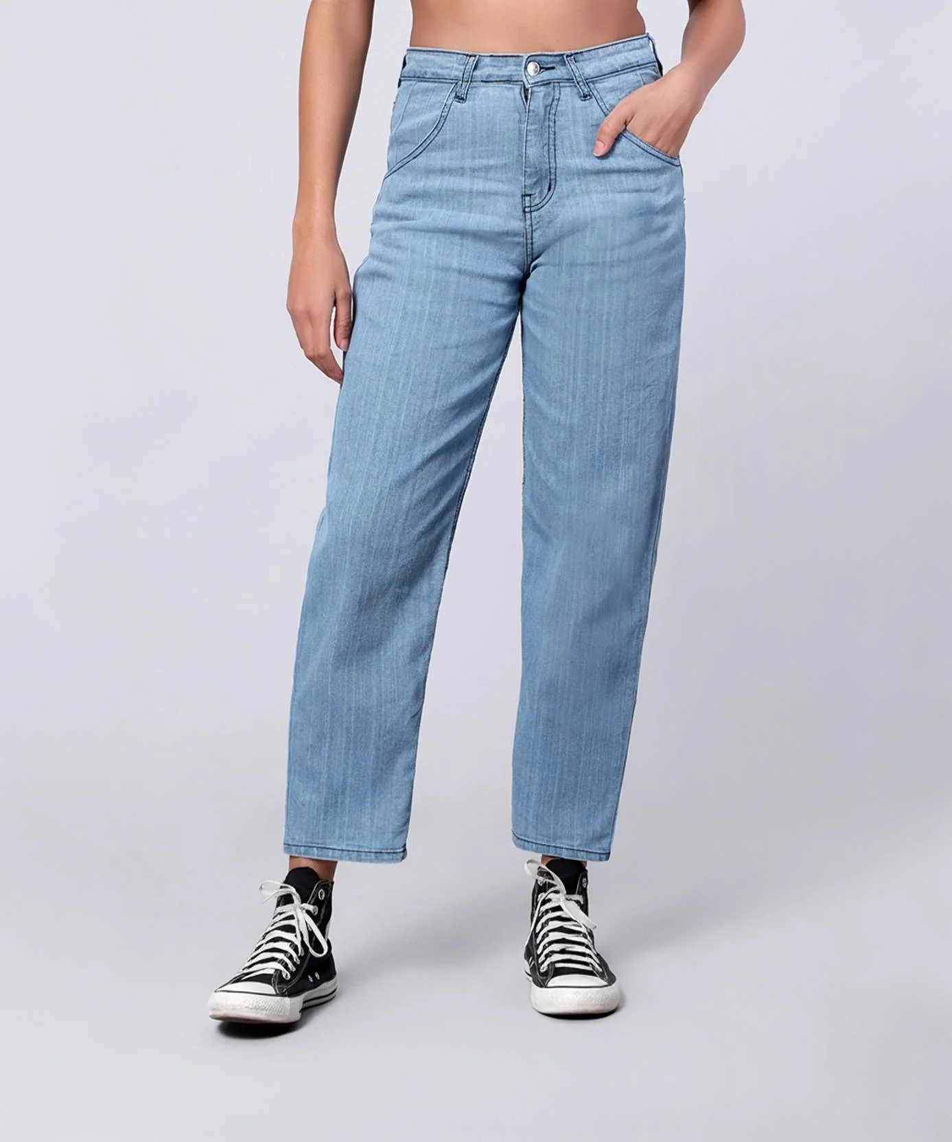 KOTTY Women Regular Mid Rise Light Blue Jeans