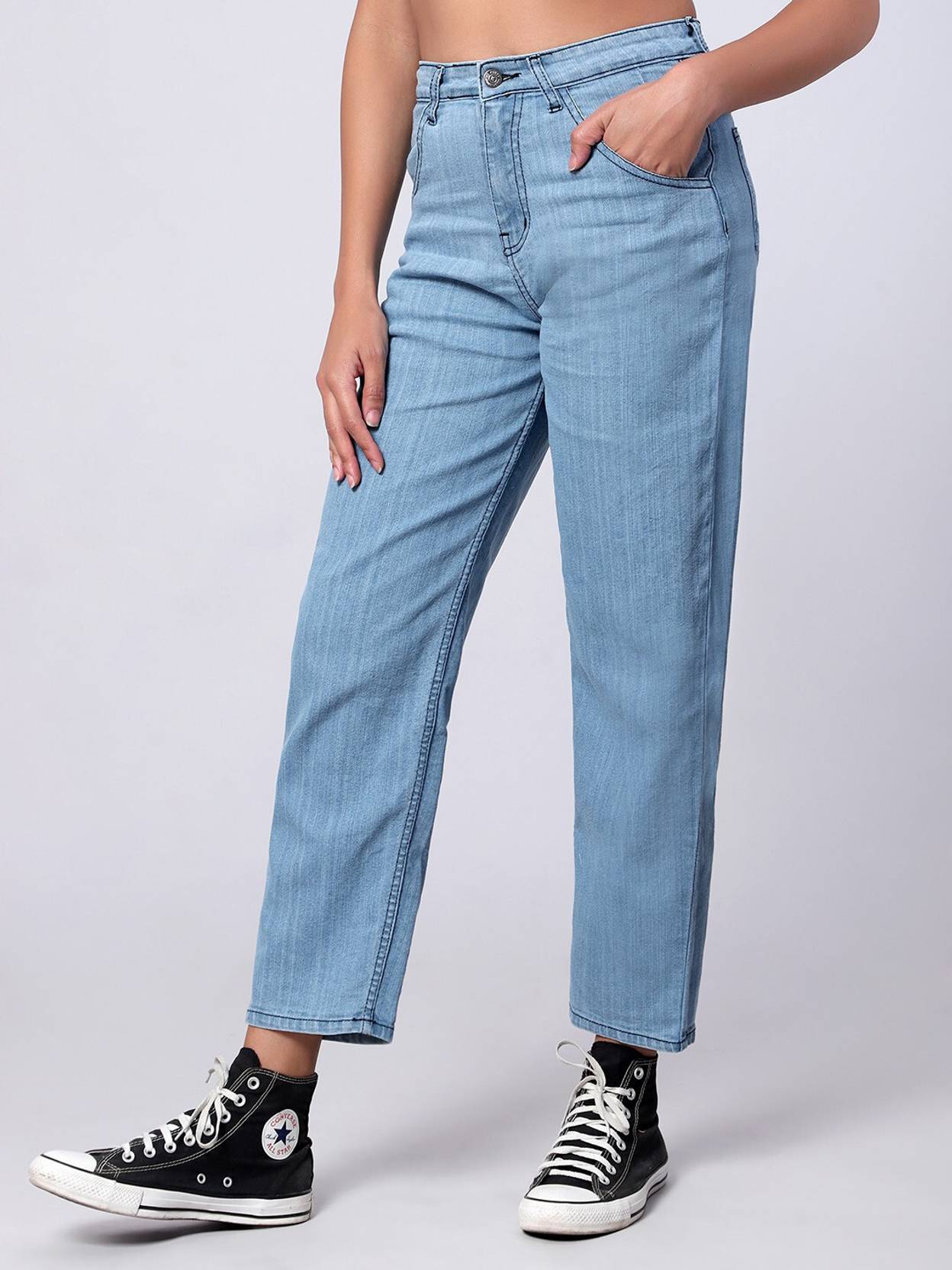KOTTY Women Regular Mid Rise Light Blue Jeans - Image 2