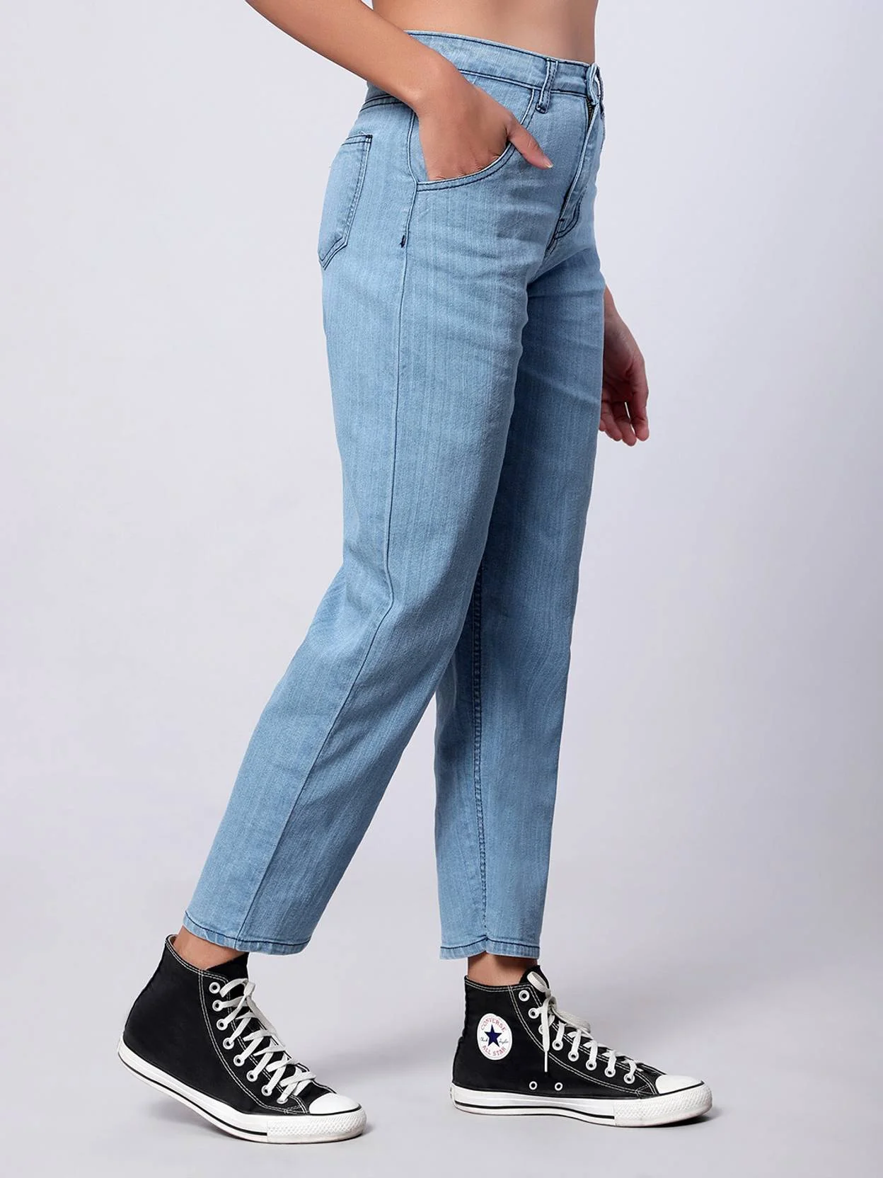 KOTTY Women Regular Mid Rise Light Blue Jeans - Image 5