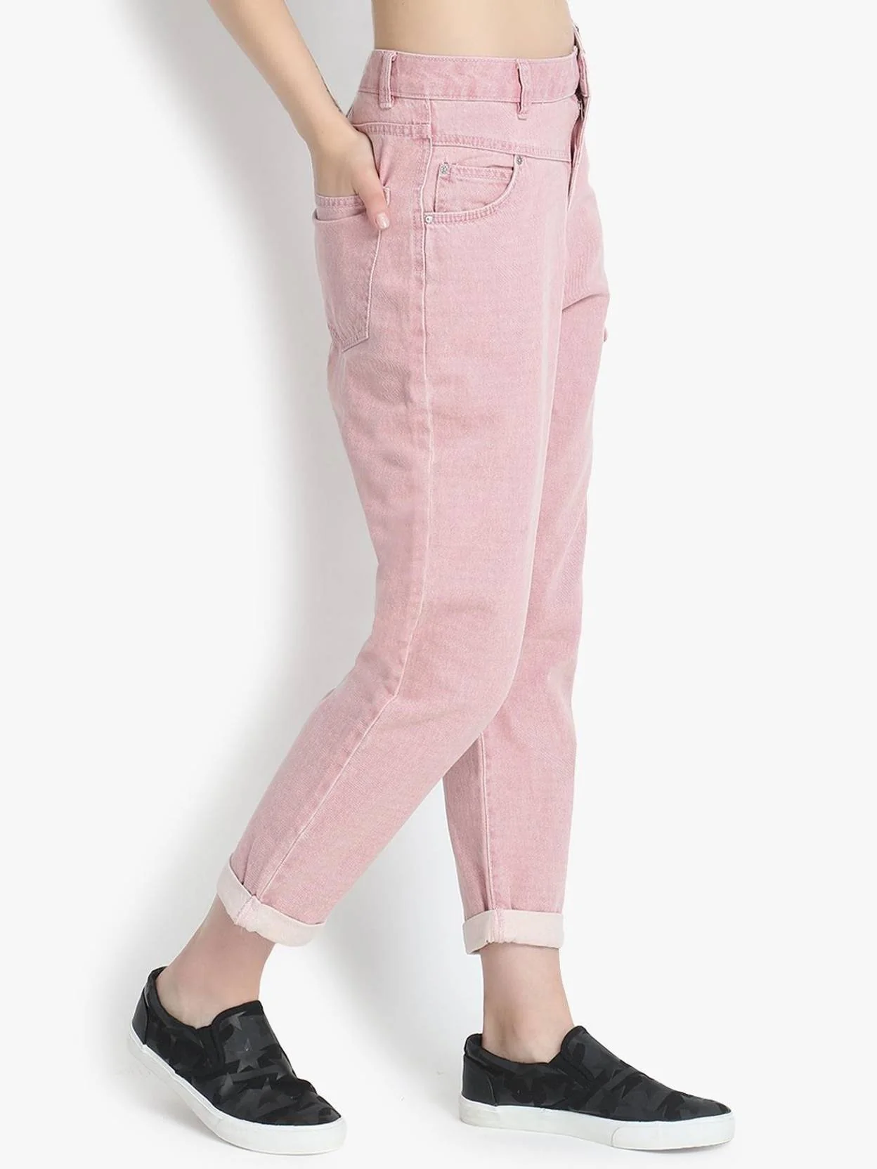 KOTTY Women Regular Mid Rise Pink Jeans - Image 2