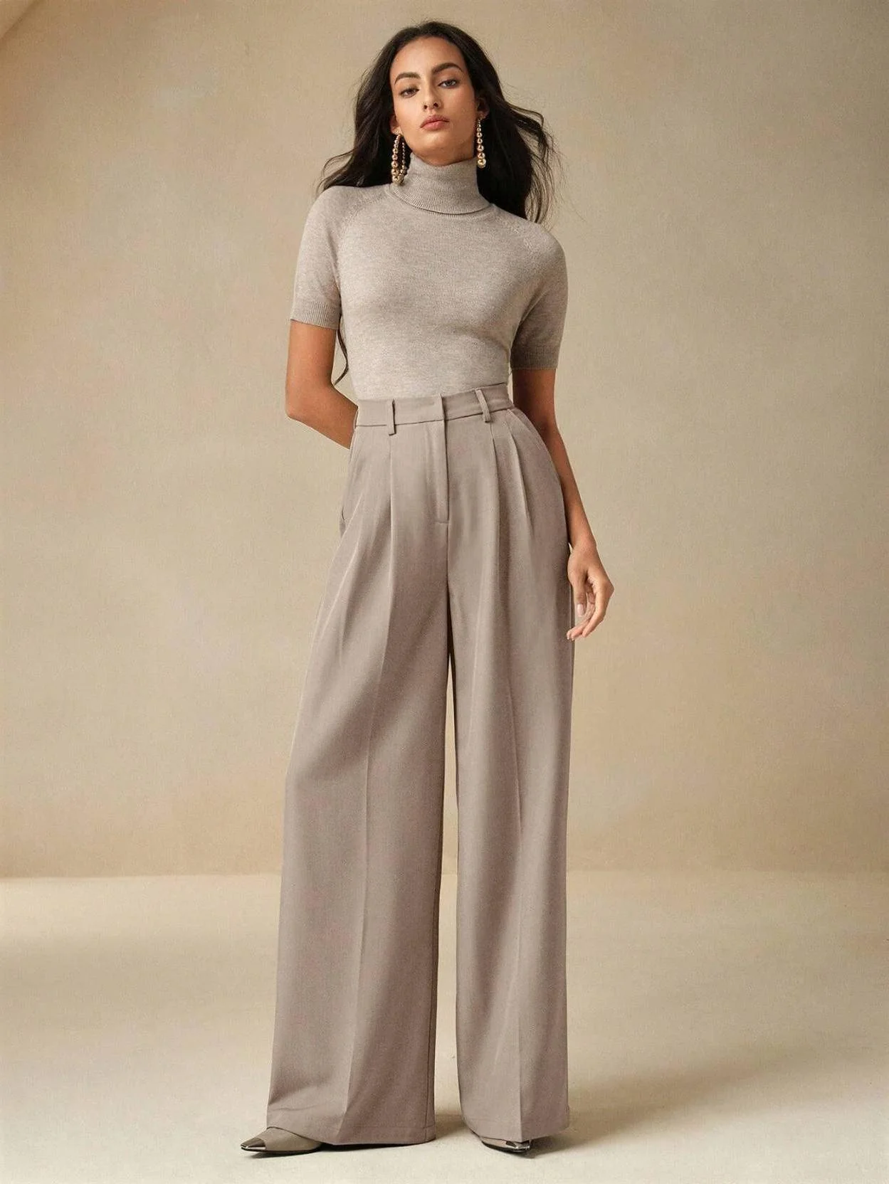 KOTTY  Women Relaxed Pink Viscose Rayon Trousers