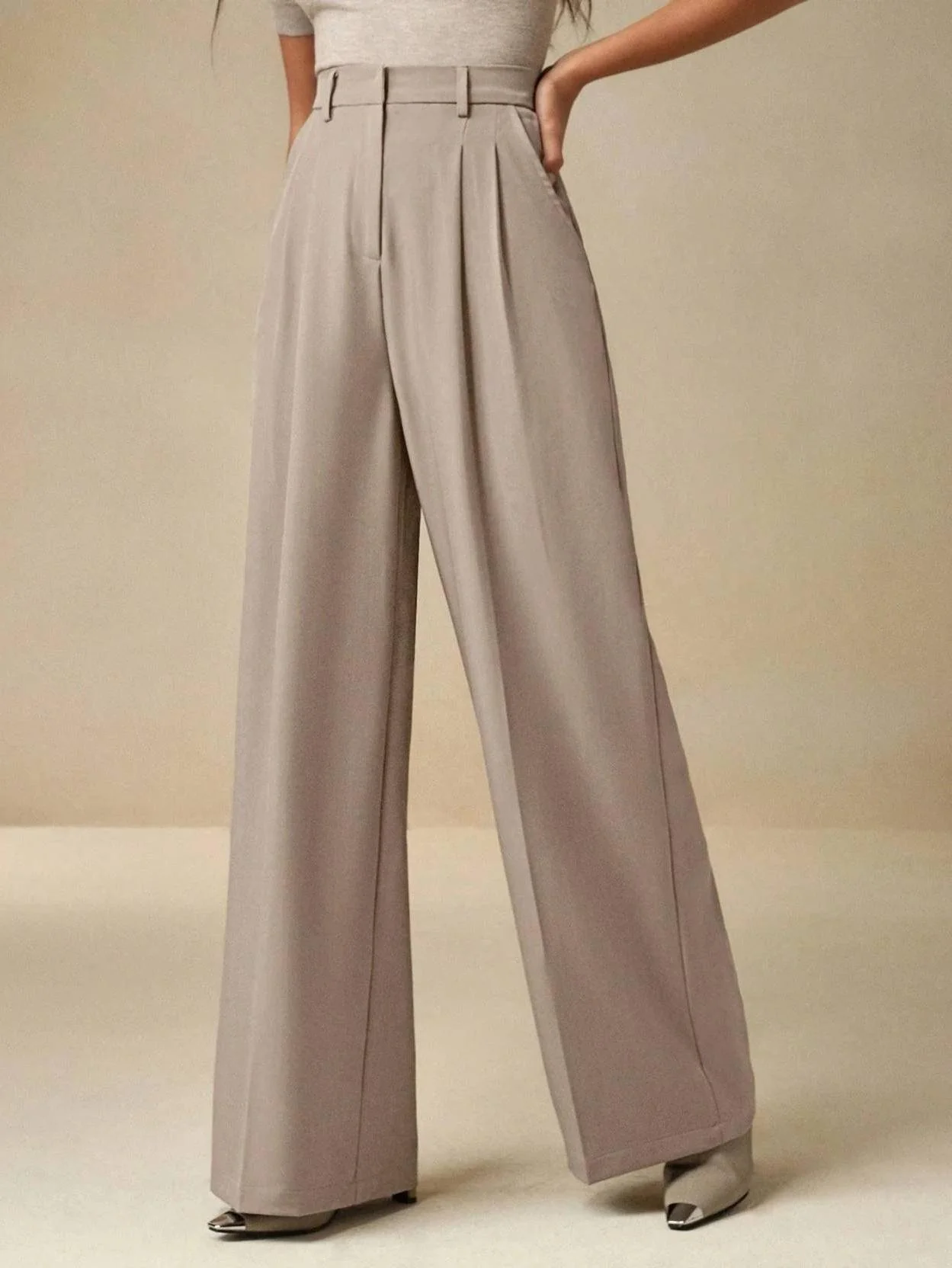 KOTTY  Women Relaxed Pink Viscose Rayon Trousers - Image 4
