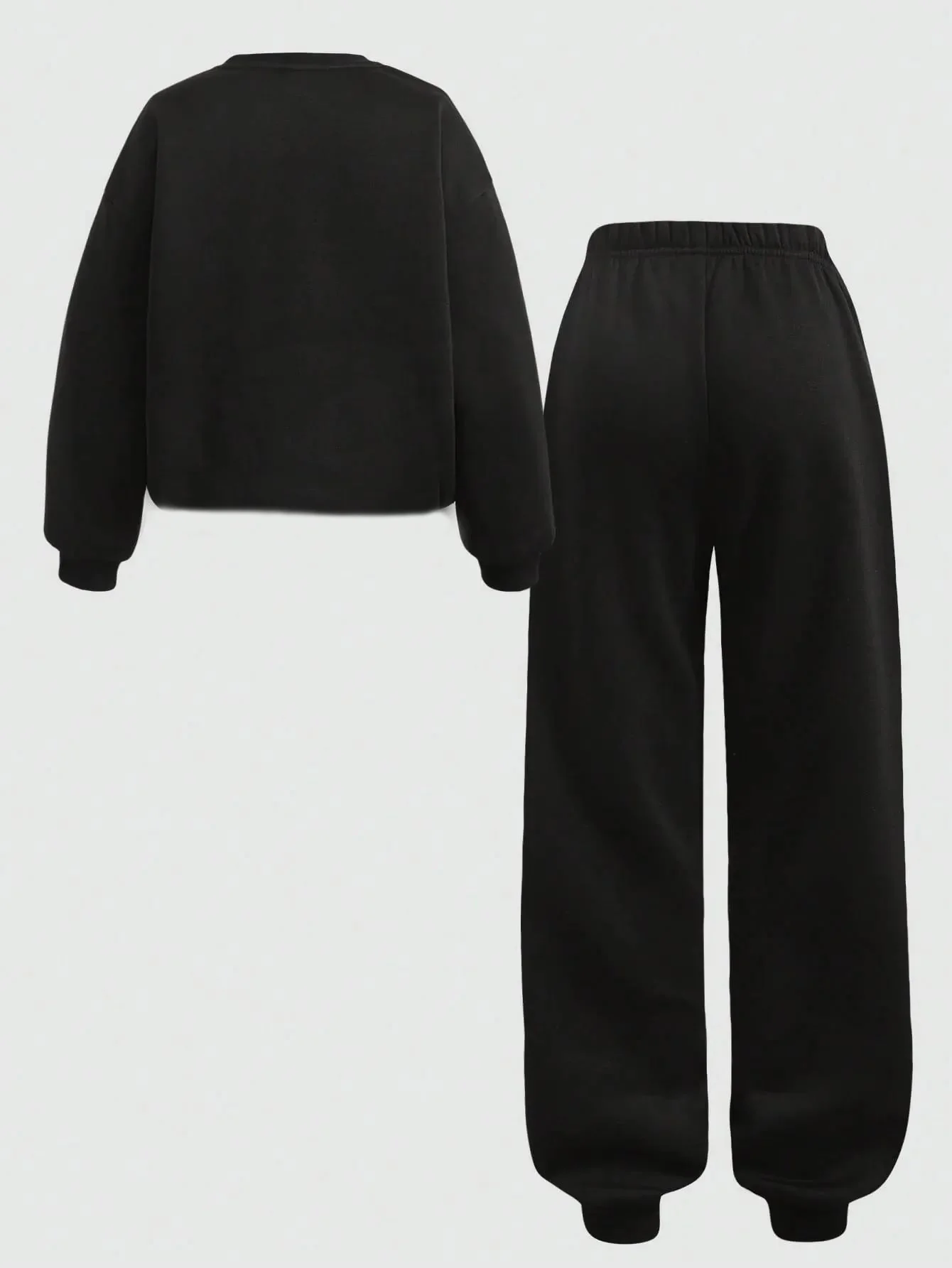 KOTTY Women‚Äôs Black Cropped Sweatshirt - Image 6