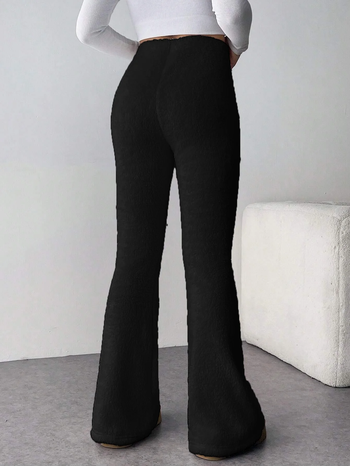 KOTTY Women‚Äôs Black High-Waist Flared Pants - Image 5