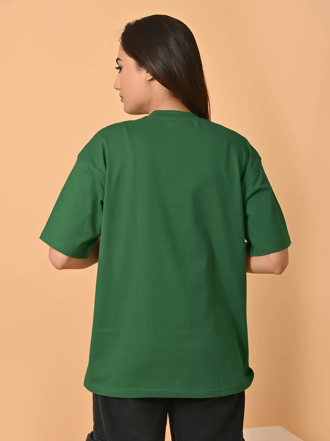 KOTTY Women’s Green Oversized T-Shirt - Image 4