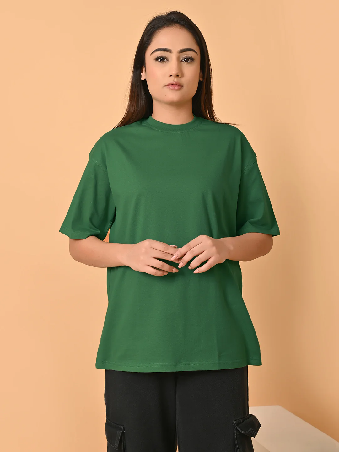 KOTTY Women’s Green Oversized T-Shirt - Image 5