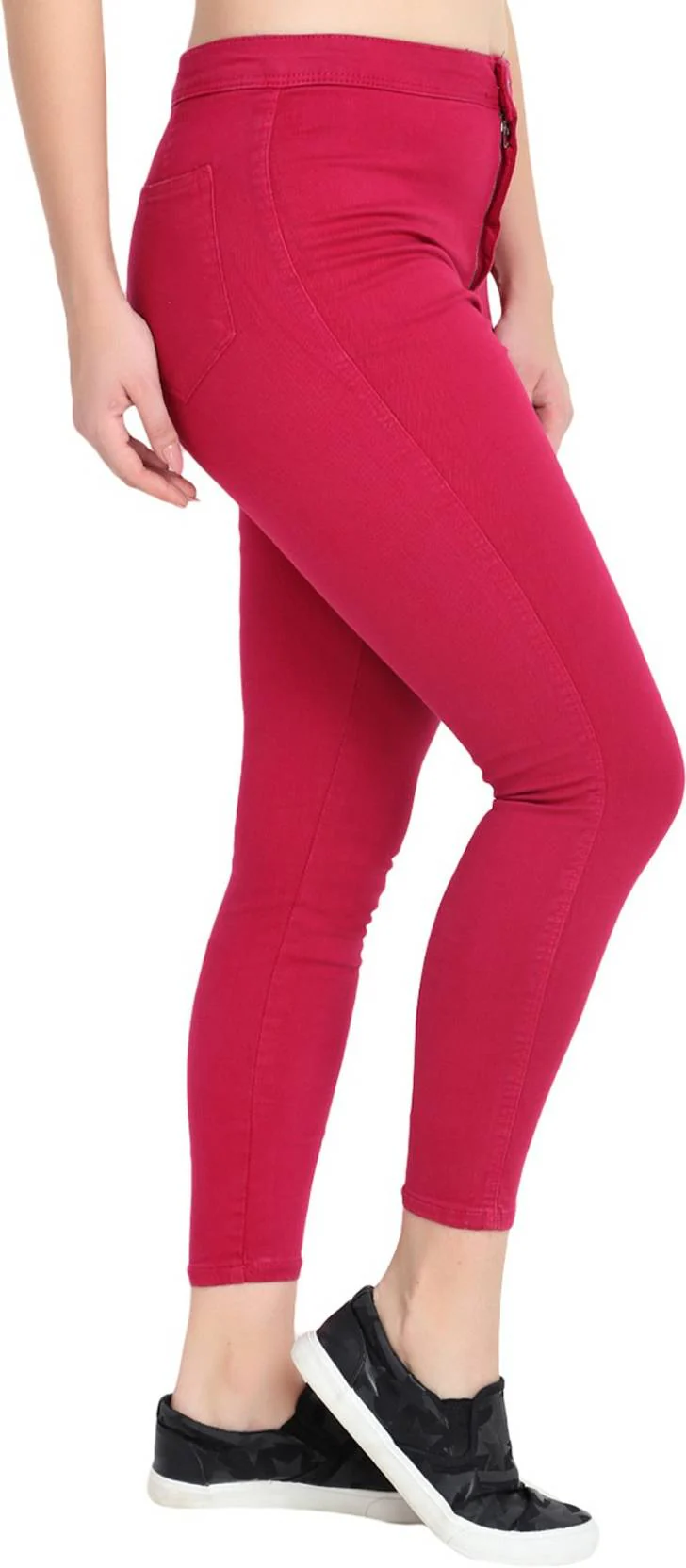 KOTTY Women Skinny High Rise Red Jeans - Image 4