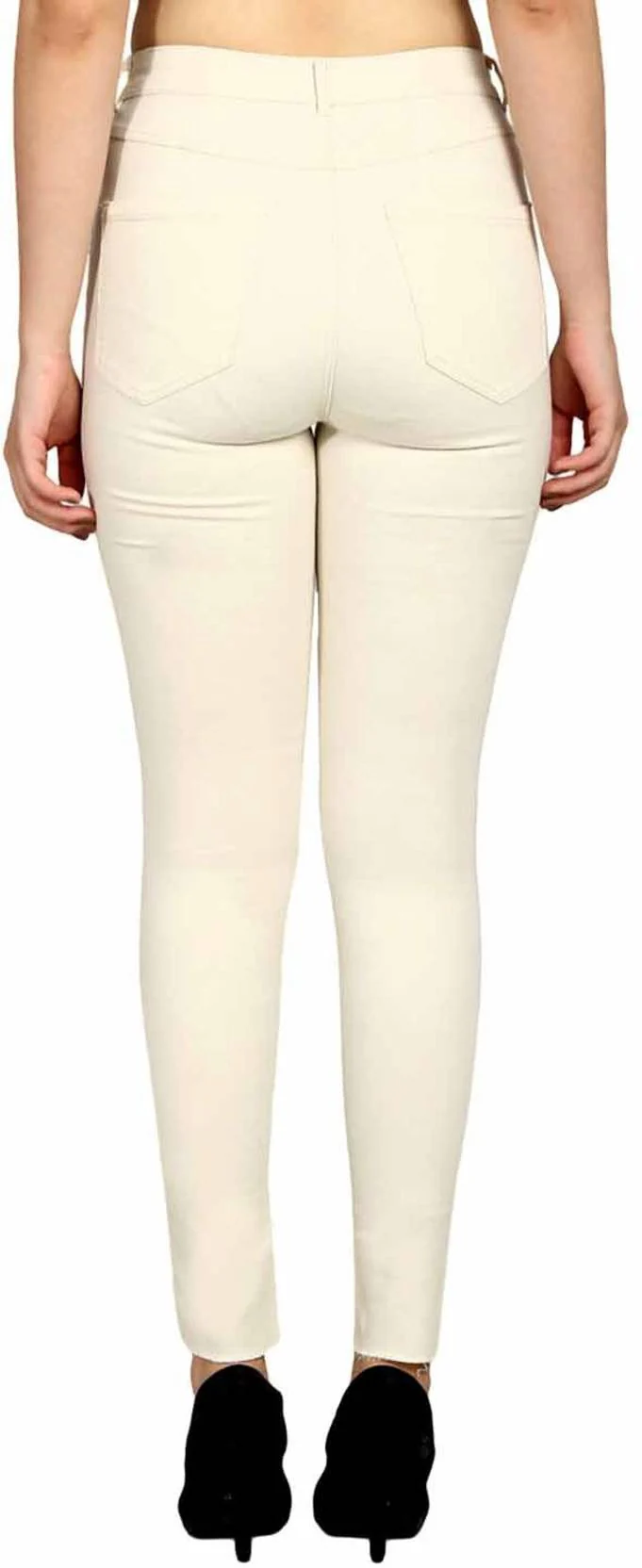 KOTTY  Women Skinny Mid Rise Beige Jeans - Image 2