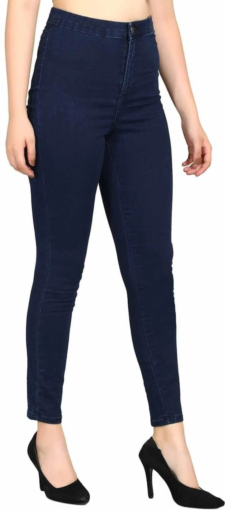 KOTTY Women Skinny Mid Rise Blue Jeans - Image 3