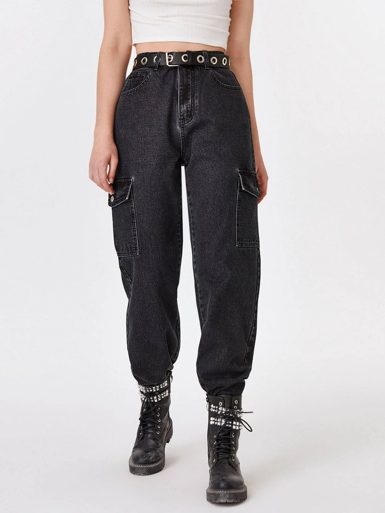 KOTTY Women Straight Fit High Rise Black Jeans - Image 5