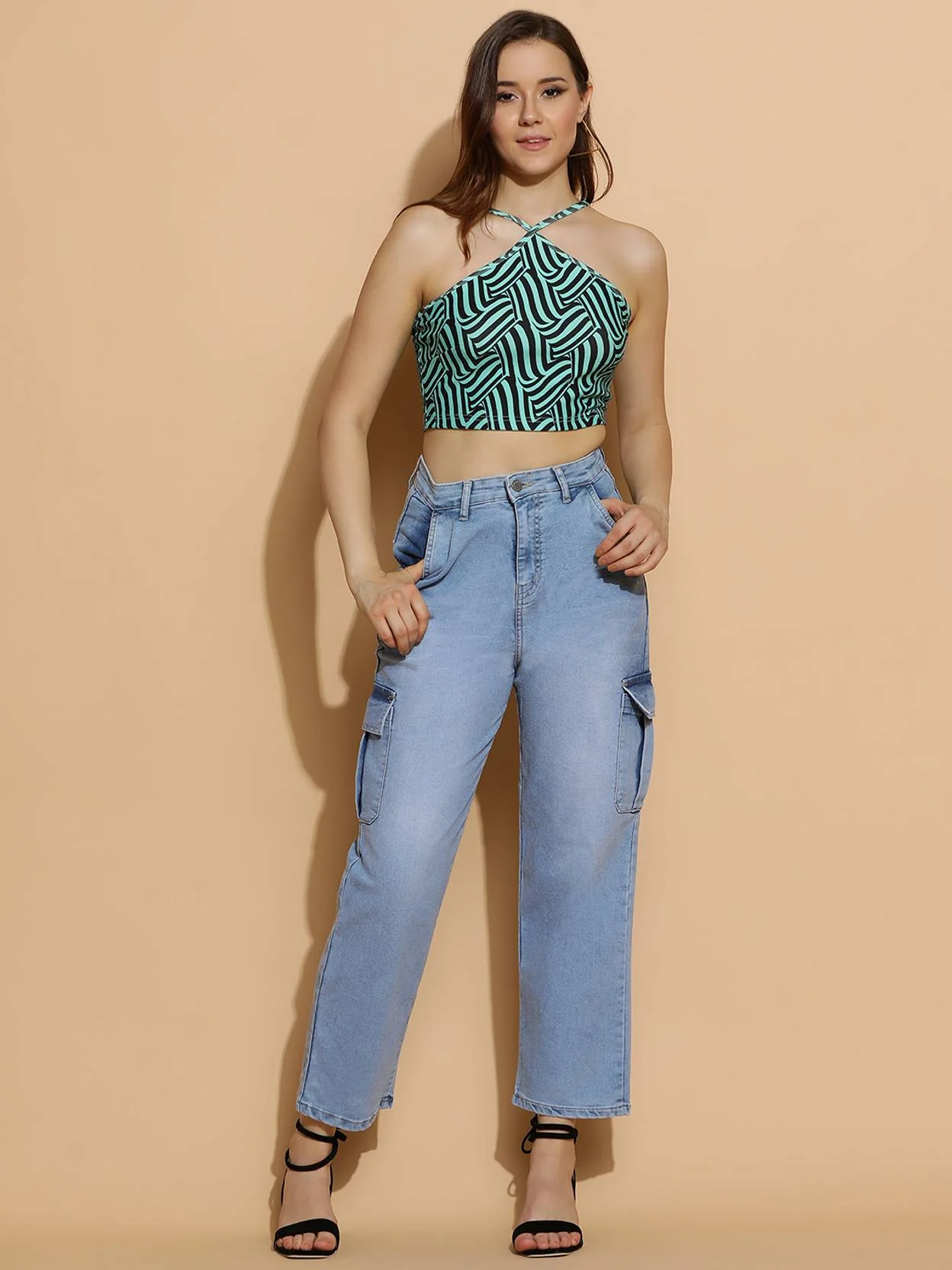 KOTTY Women Straight Fit High Rise Blue Jeans - Image 5