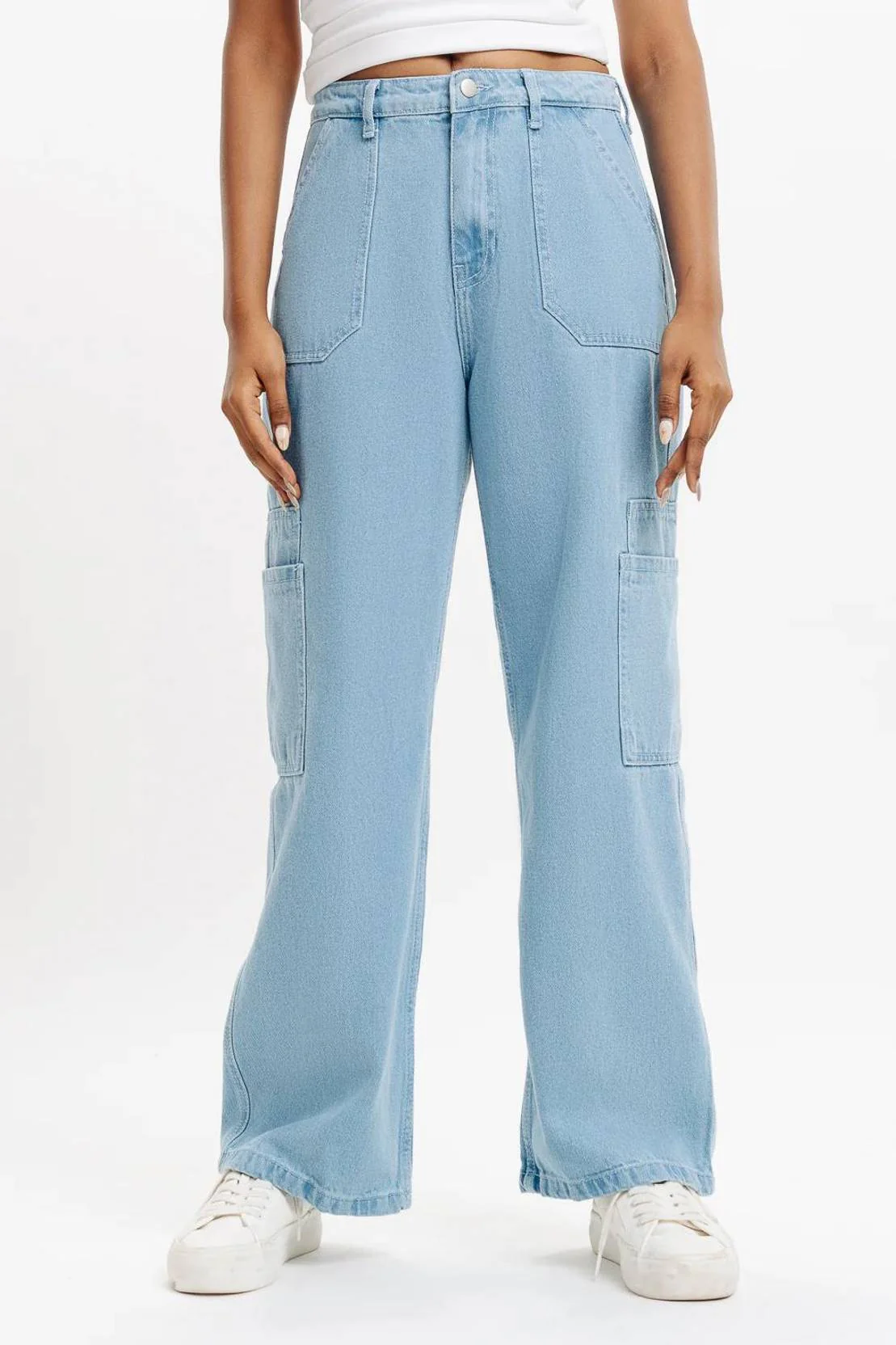 KOTTY Women Straight Fit High Rise Light Blue Jeans - Image 3