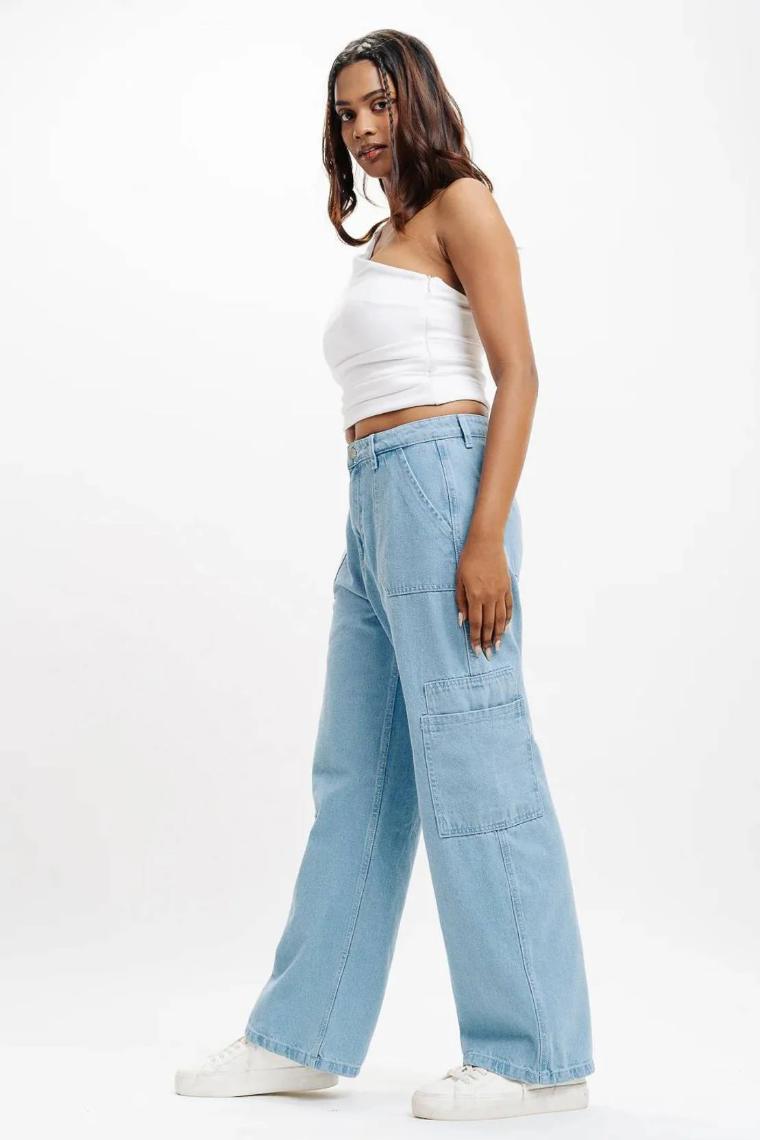 KOTTY Women Straight Fit High Rise Light Blue Jeans - Image 5