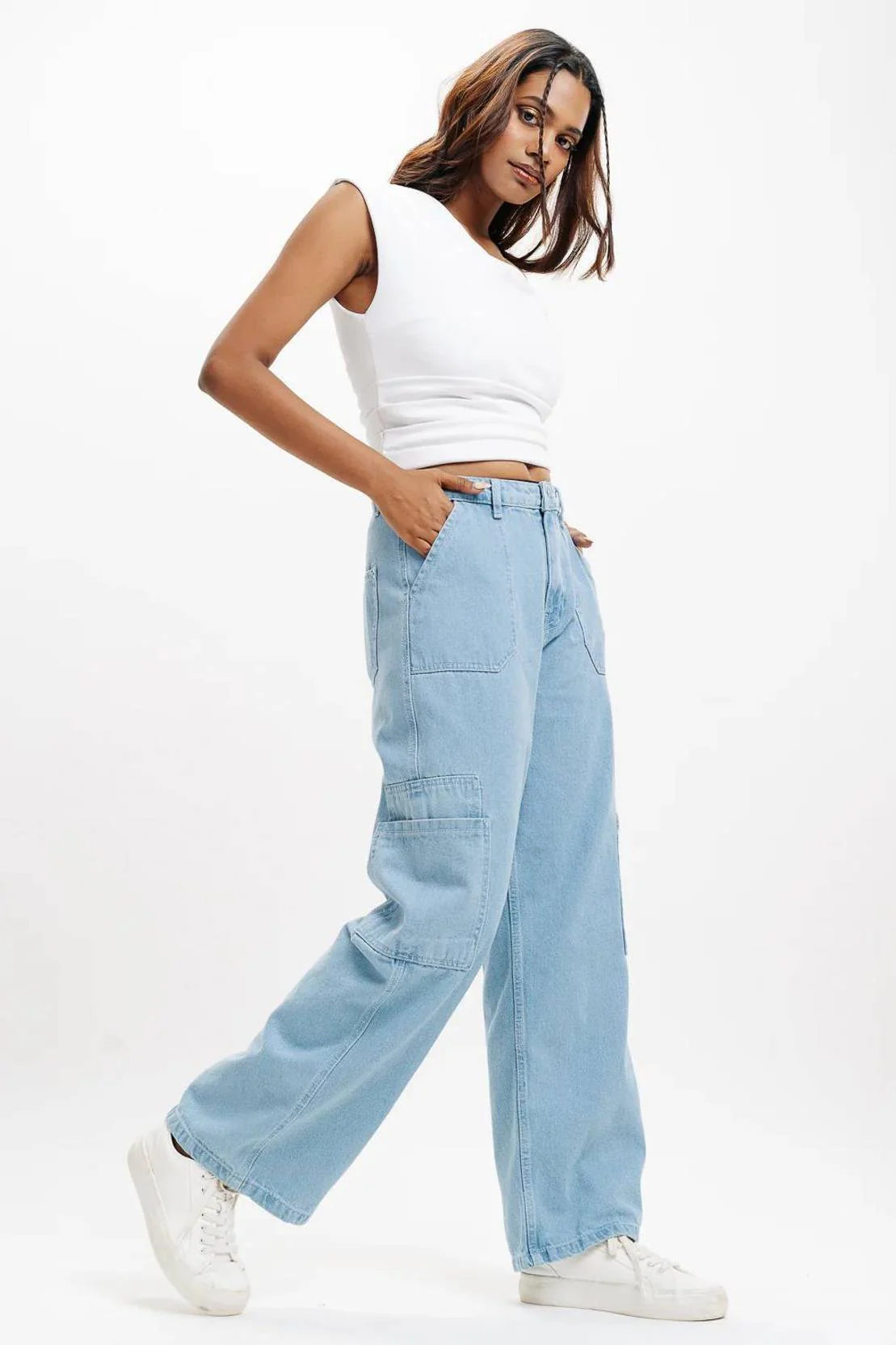 KOTTY Women Straight Fit High Rise Light Blue Jeans - Image 6
