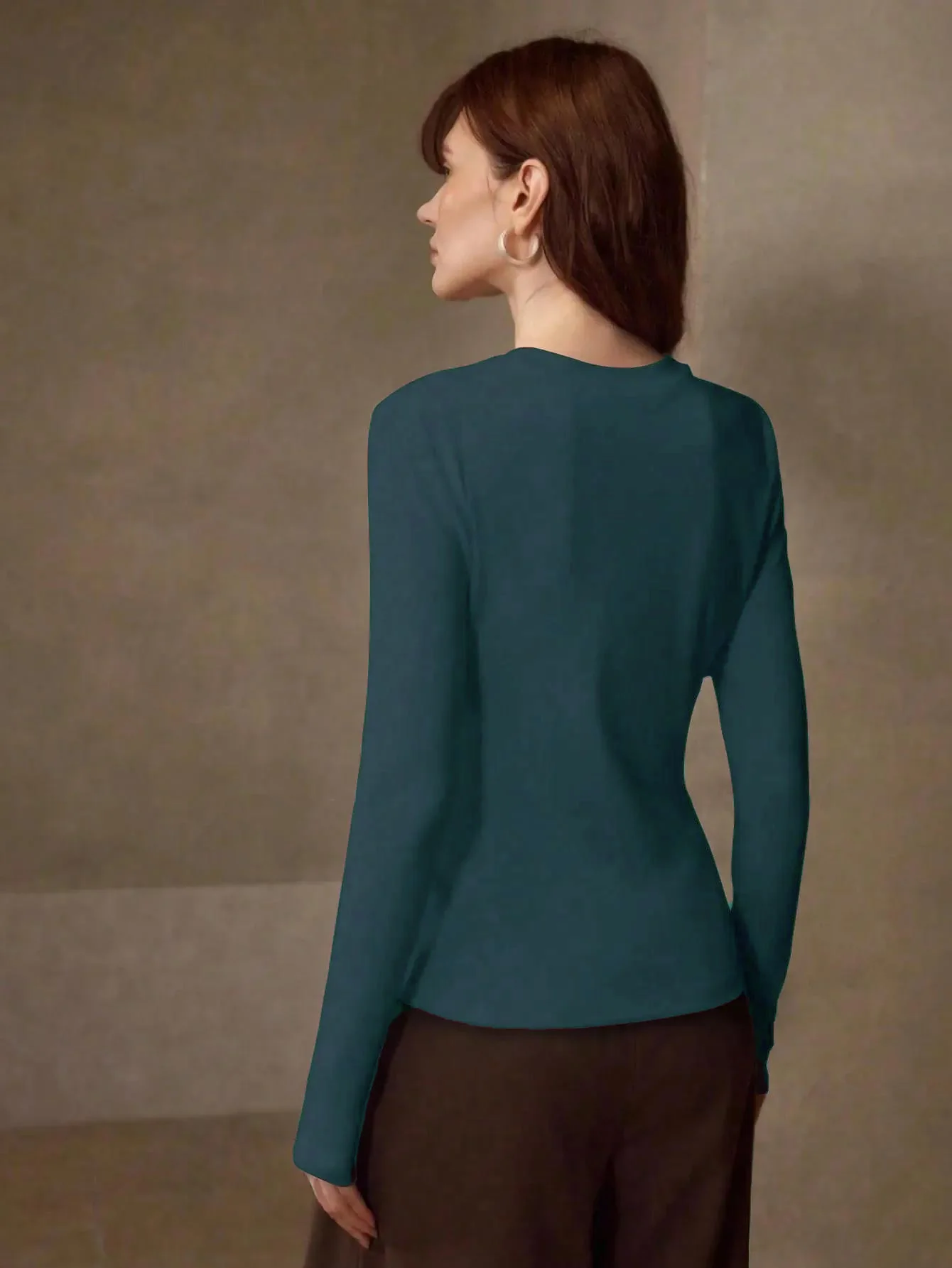 KOTTY Women's Sleeve Round Neck Casual Comfort Top - Image 6