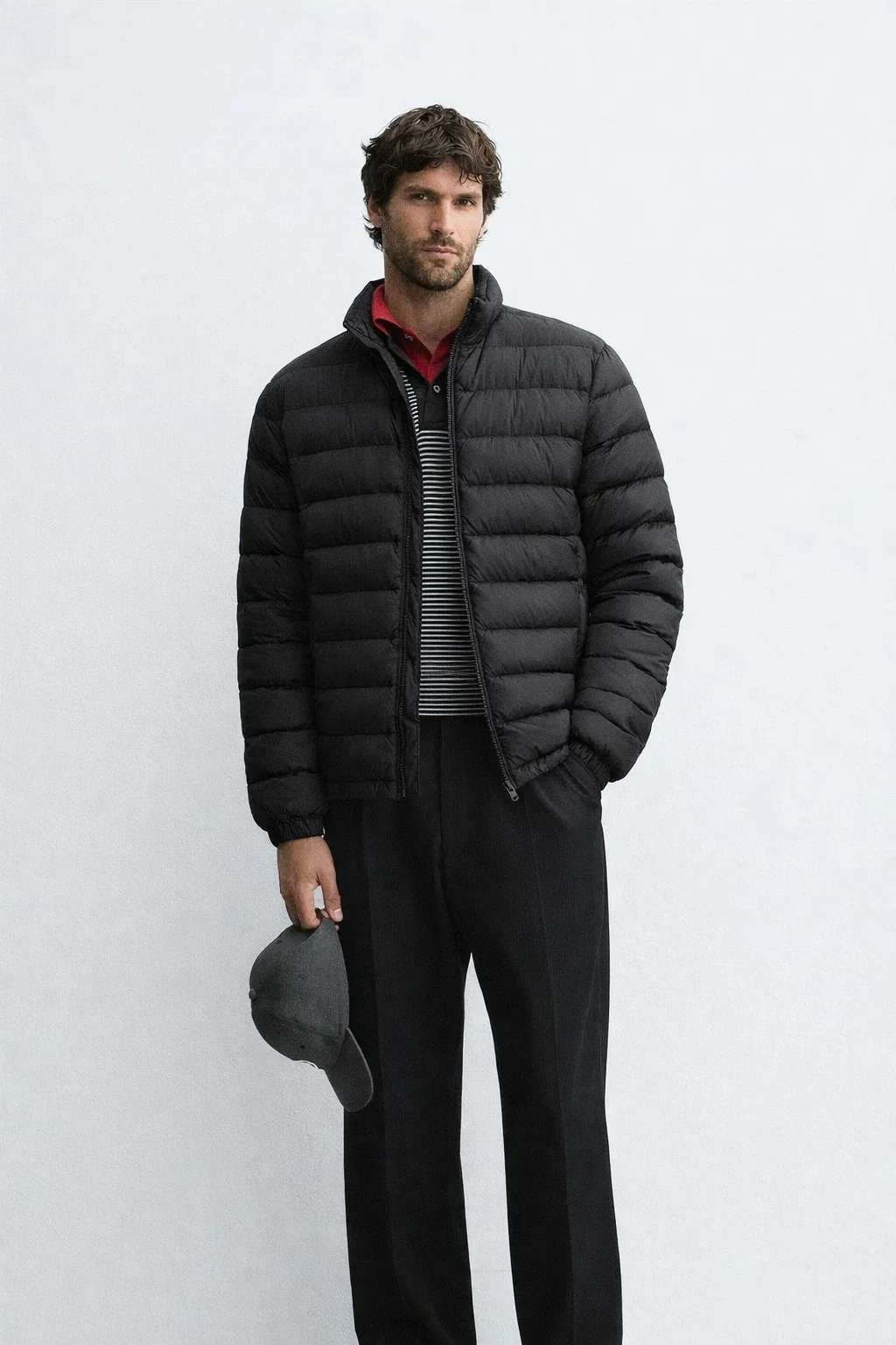 Men‚Äôs Black Lightweight Quilted Puffer Jacket Winter - Image 3