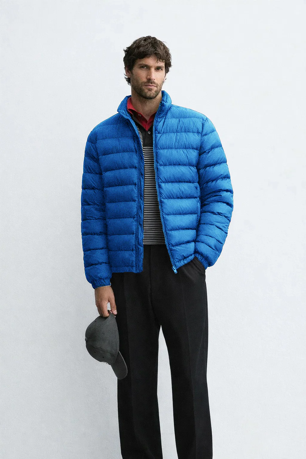 Men’s Royal Blue Lightweight Quilted Puffer Jacket - Image 5