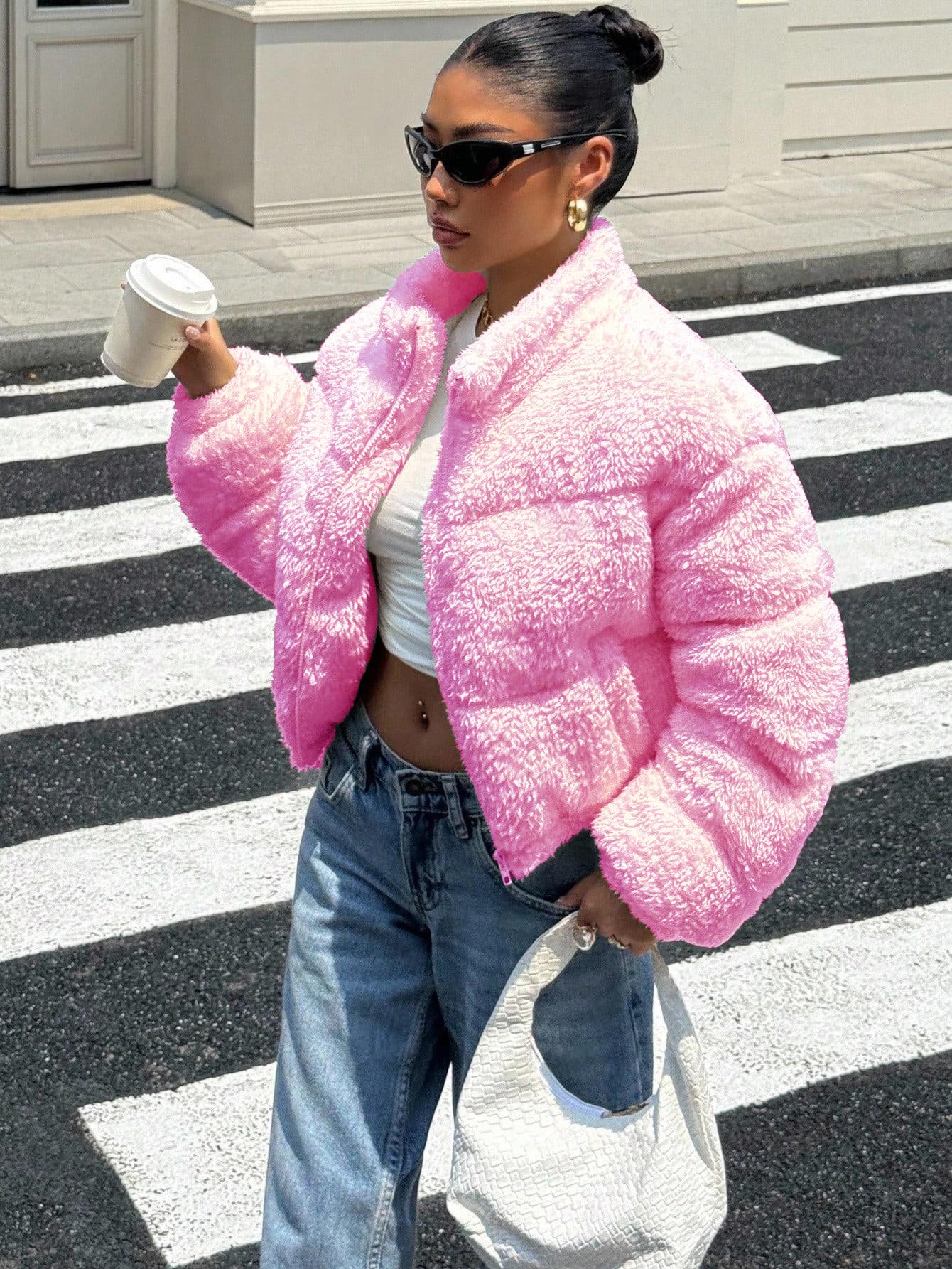 Trendy Crop Winter Jacket for Casual & Street Style - Image 5
