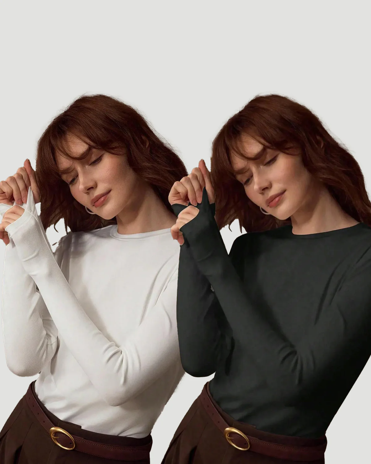 Women‚Äôs 2-Piece Long Sleeve Crew Neck Top Set