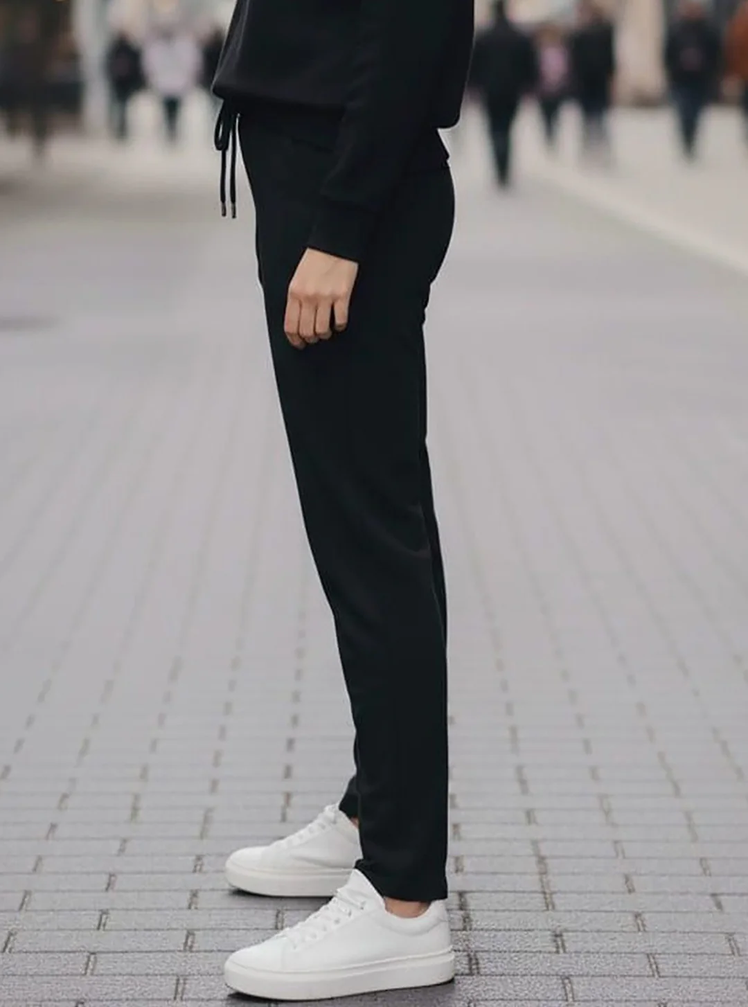 Women‚Äôs Black Drawstring Jogger Track Pants - Image 5